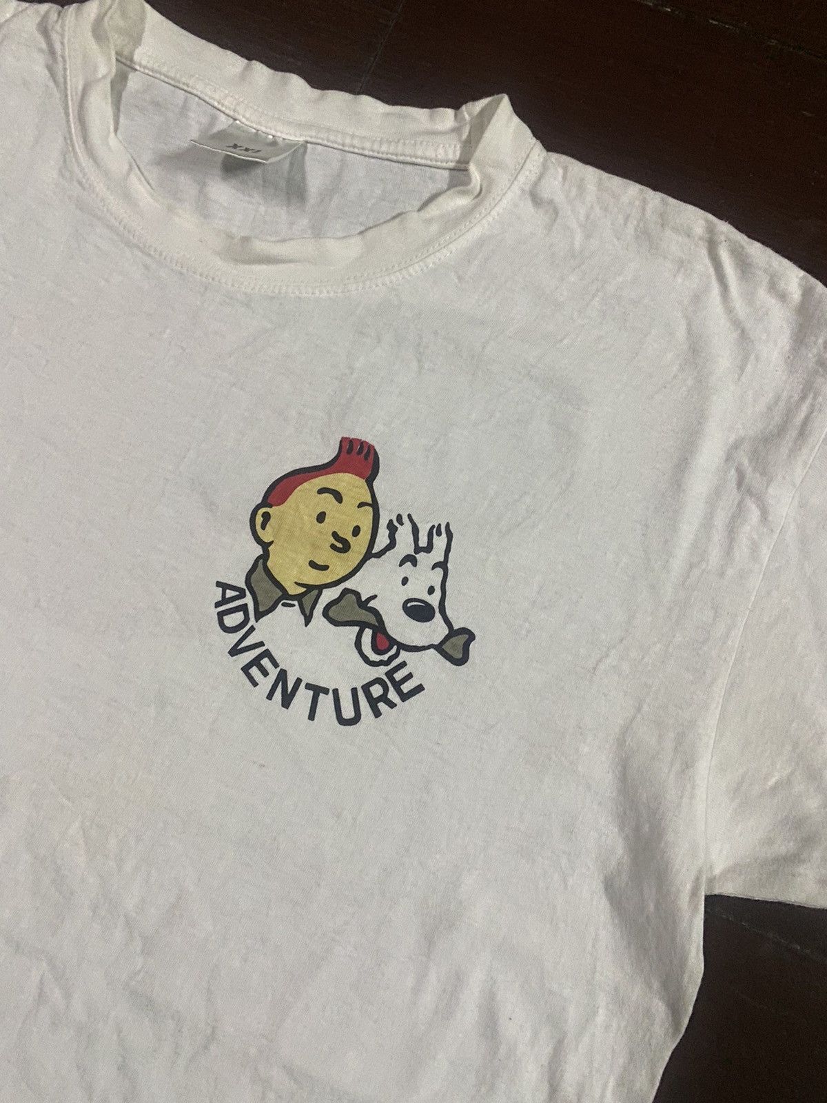 Anime × Cartoon Network × Vintage Rare vintage cartoon tintin in tibet over print tee Size US XXL / EU 58 / 5 - 9 Thumbnail