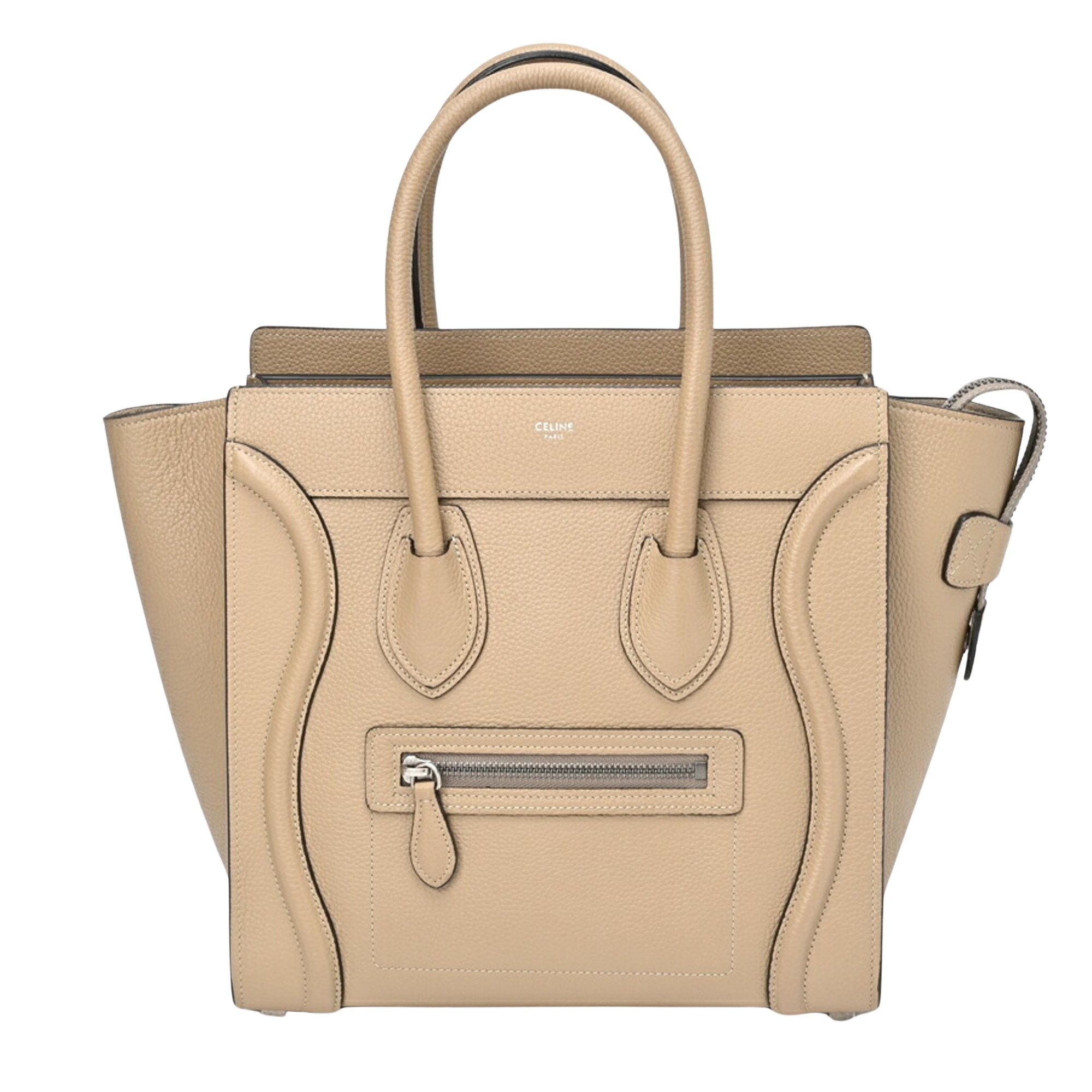 image of Celine Céline Luggage Handbag in Beige, Women's