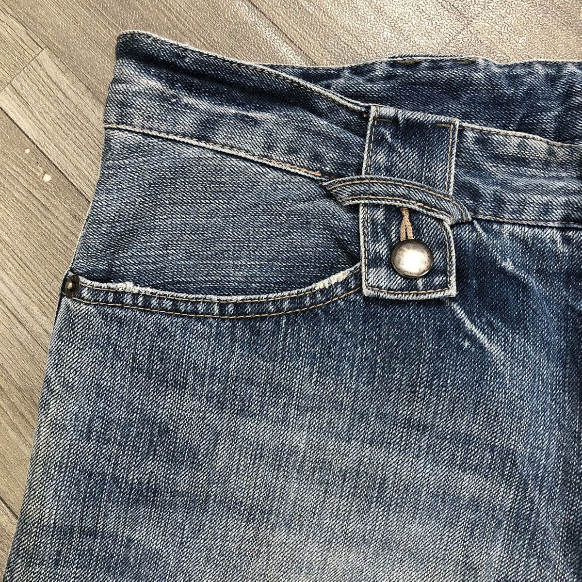 PPFM 2000s PPFM Distressed Lgb Bondage Multipocket Cargo Jeans Size US 31 - 5 Thumbnail