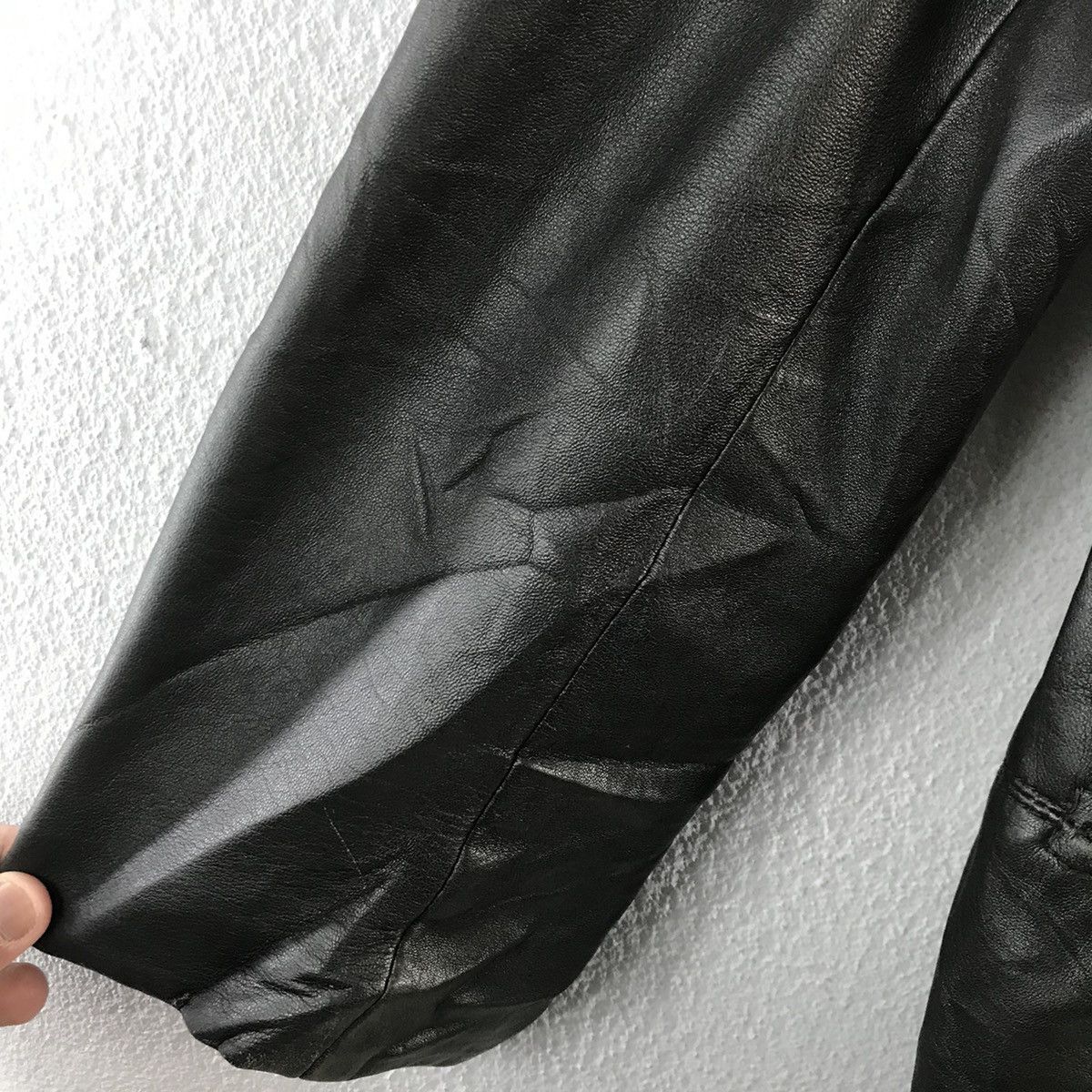 Vintage Harajuku Mother Leather Trench Coat Jacket