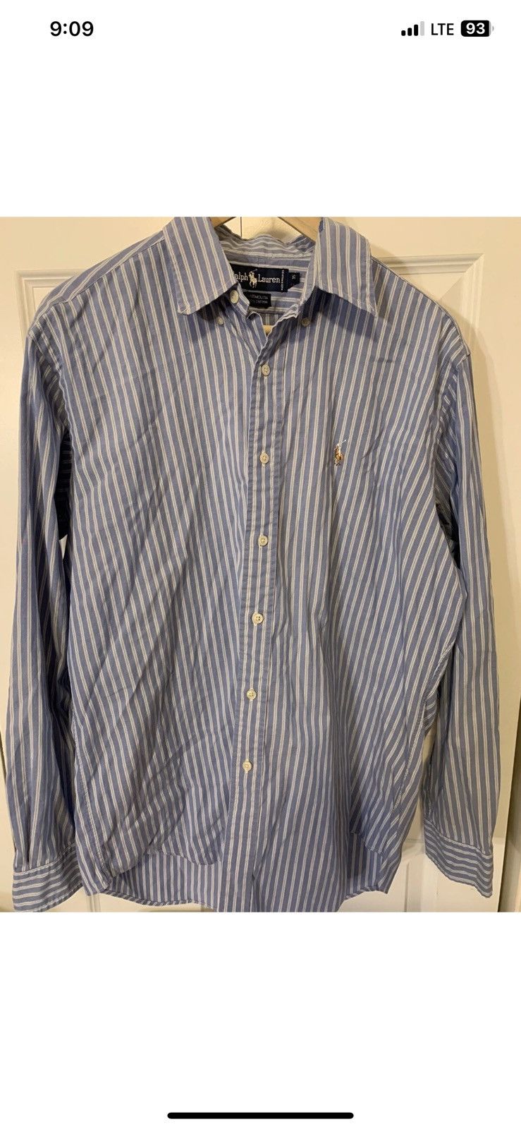 Polo Ralph Lauren Vtg Ralph Lauren 90S Yarmouth Shirt Blue Stripes 15.5 35 Size US M / EU 48-50 / 2 - 5 Thumbnail