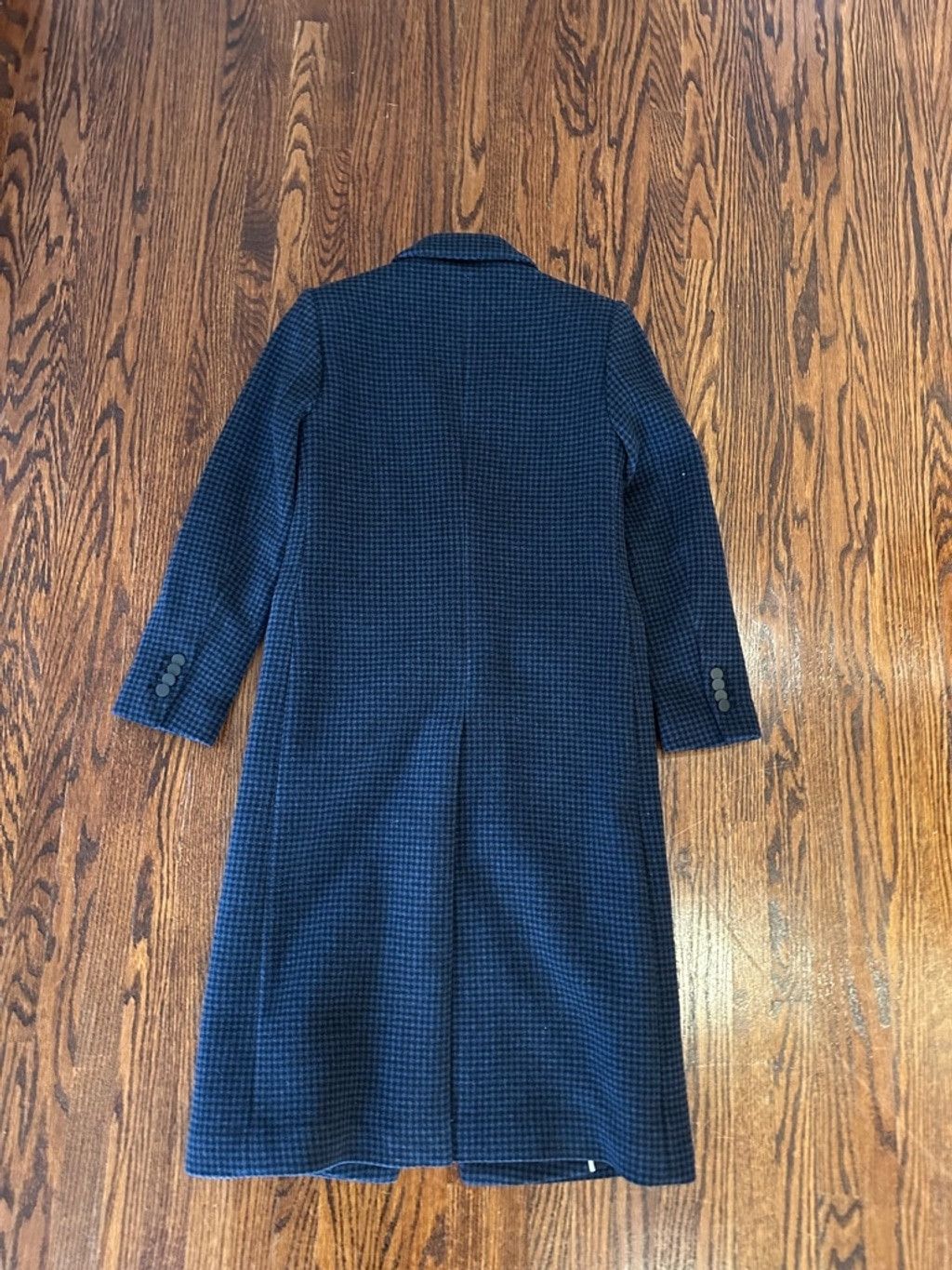 Club Monaco Women's Club Monaco wool blend Coat XXS Blue Houndstooth Size XXS / US 00 / IT 34 - 5 Thumbnail