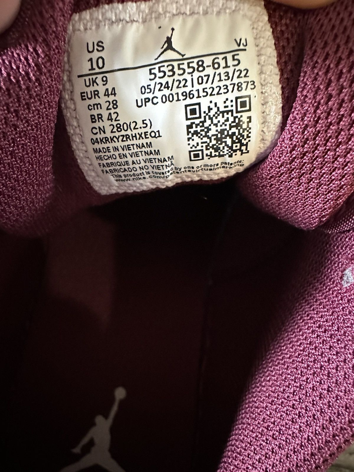 Jordan Brand Jordan 1 Low Bordeaux Size US 10 / EU 43 - 6 Thumbnail