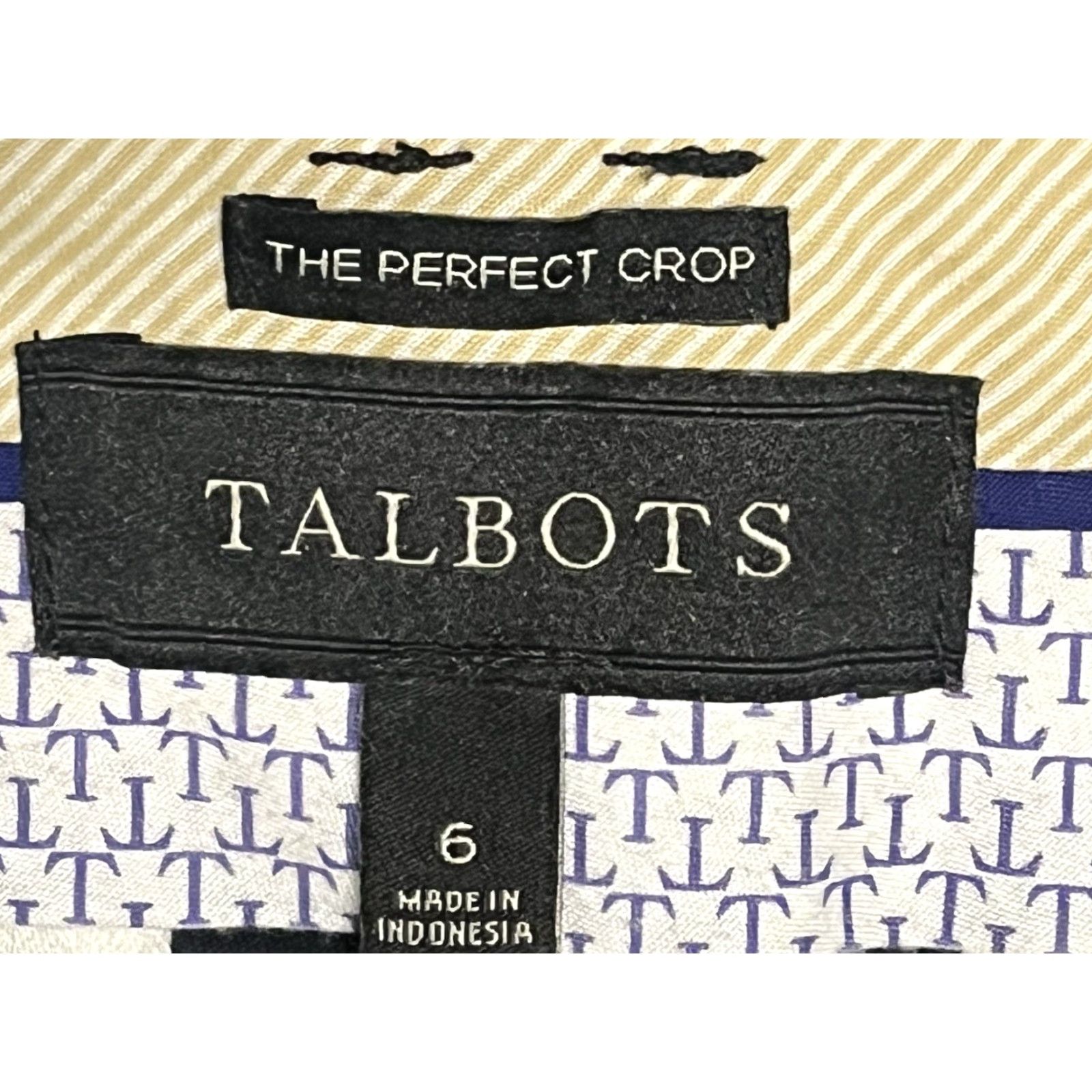 Talbots Talbots The Perfect Crop Tapered Black Pants Women's Size 6 Size 28" / US 6 / IT 42 - 7 Thumbnail