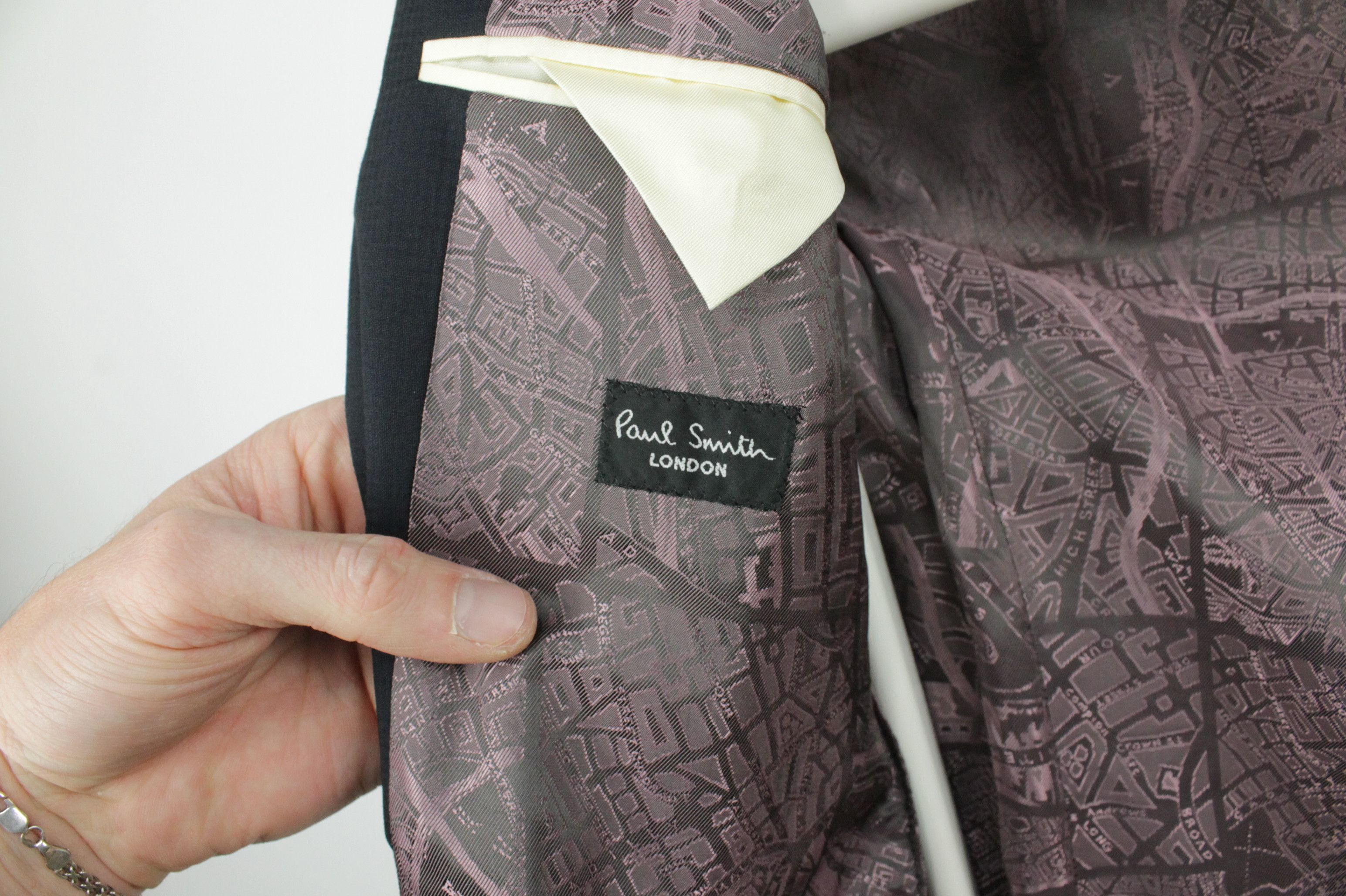 Paul Smith Paul Smith The Floral Navy Wool Slim Fit Suit Blazer Men's Size US M / EU 48-50 / 2 - 9 Thumbnail