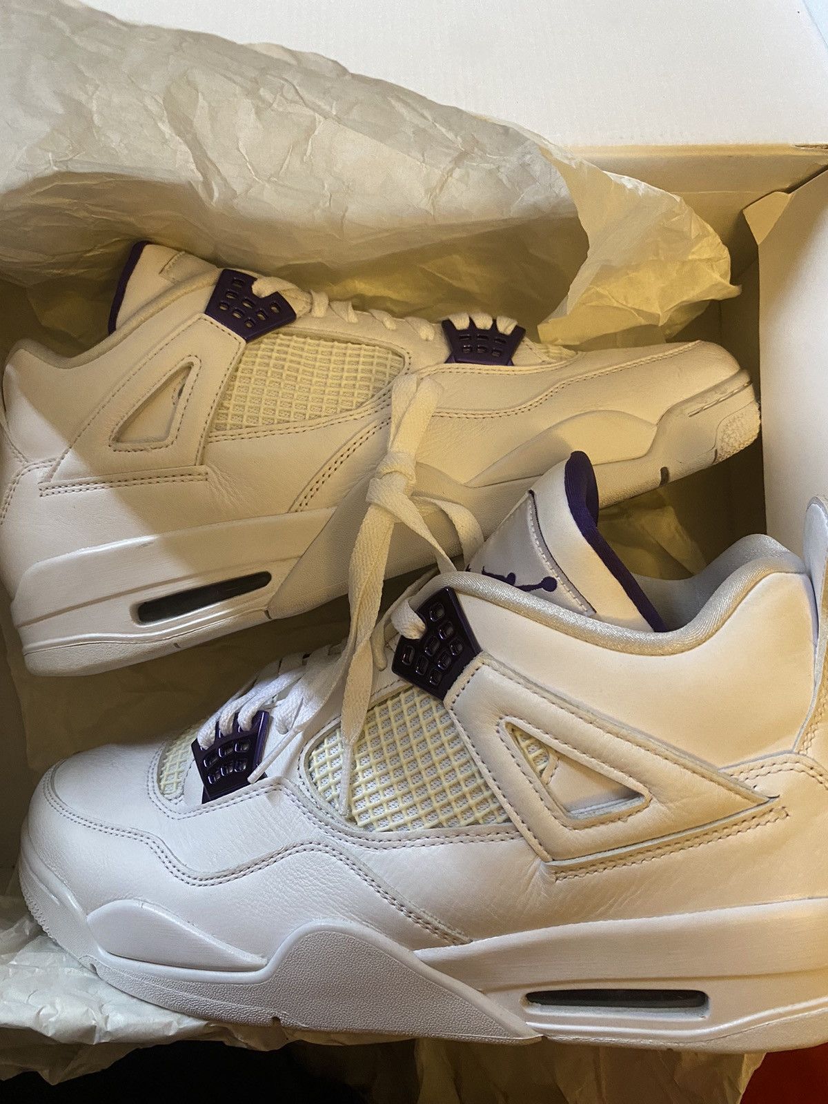 image of Jordan Brand 4 Metallic Purple Men’S Shoes, Men's (Size 13)
