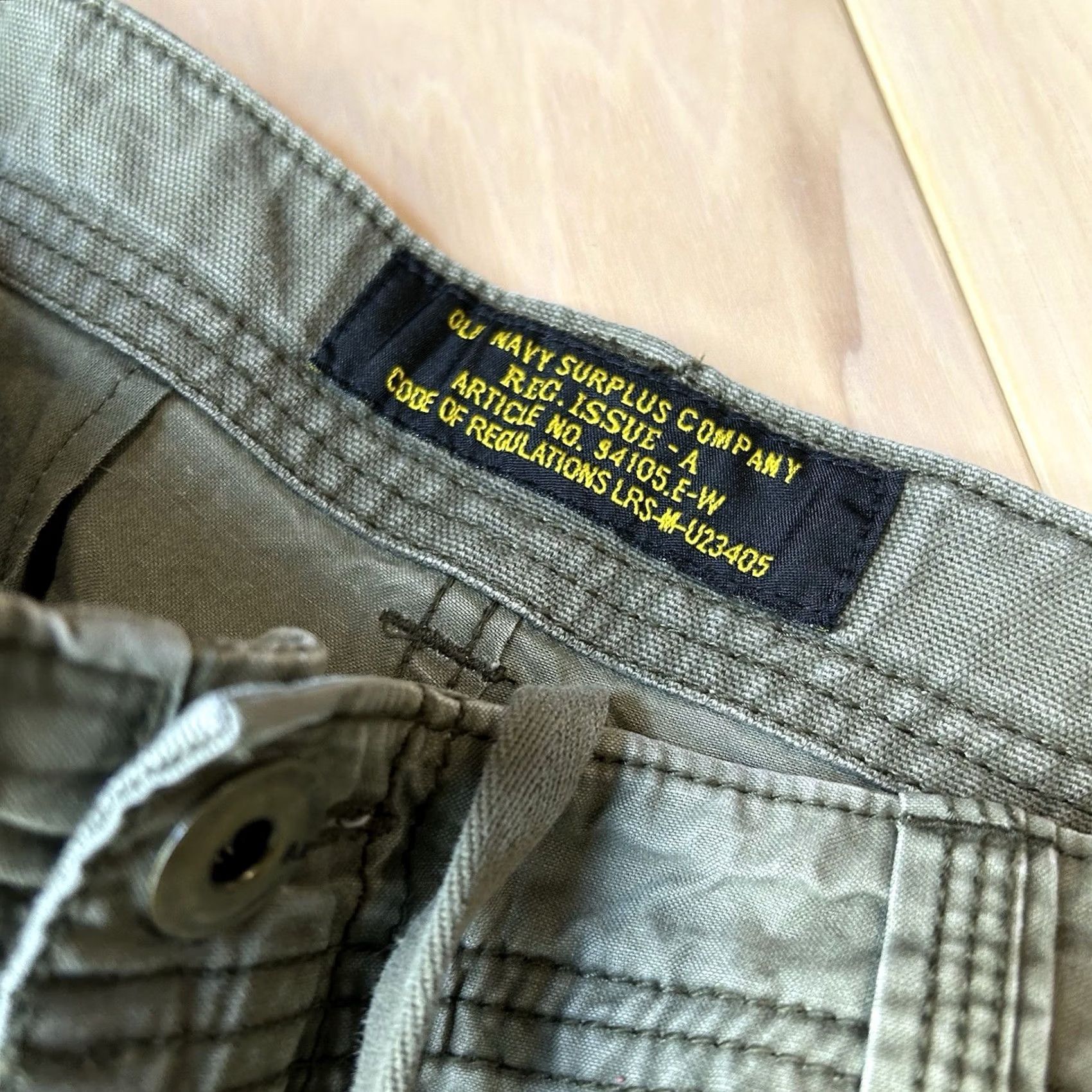 Old Navy VINTAGE Old Navy Surplus Co. Cargo Twill Pants Cargo Baggy Men's 36x30 Green Cotton Twill 36x30 Baggy Mens Size US 30 / EU 46 - 3 Thumbnail