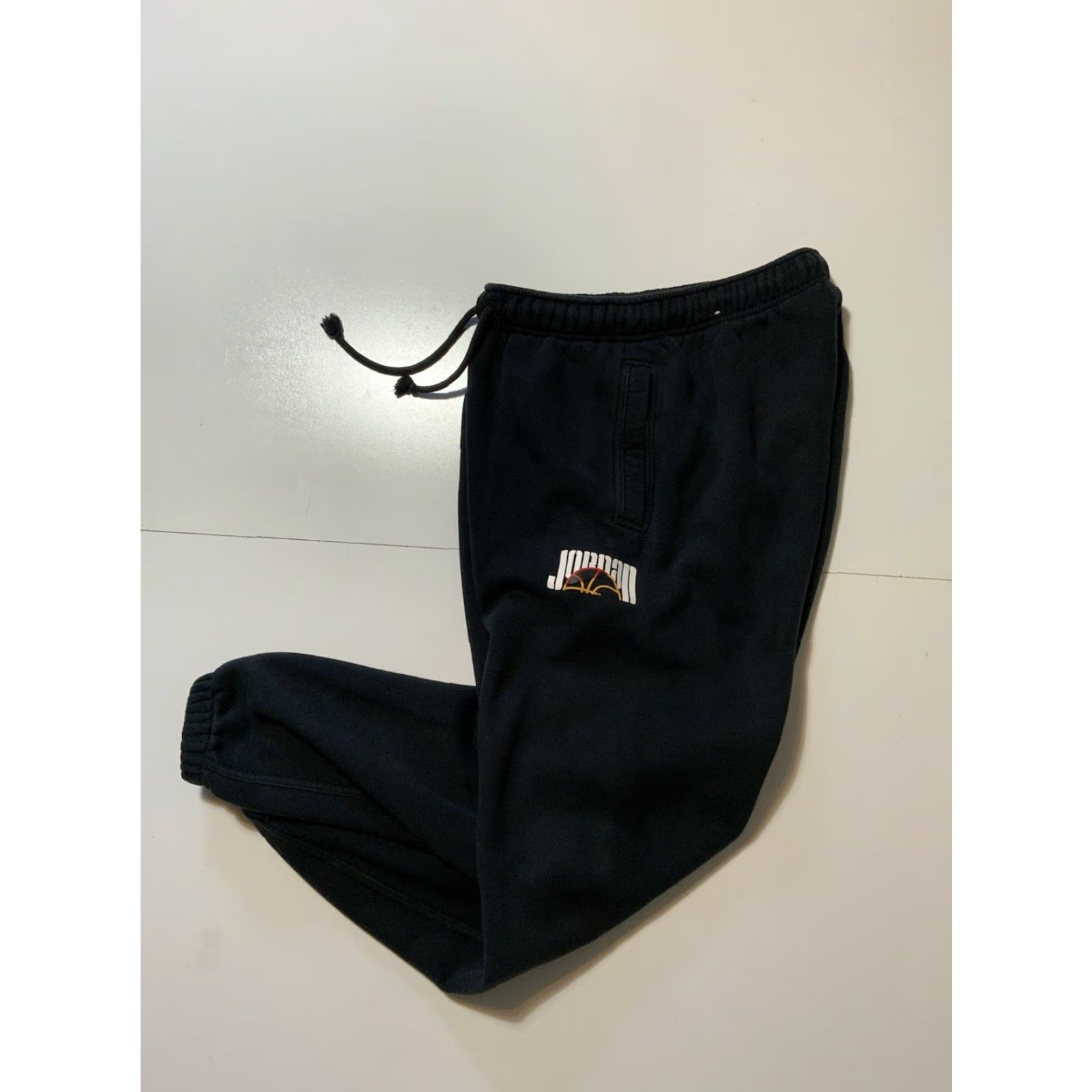 Nike VINTAGE Air Jordan DNA Nike Black Fleece Sport Jumpman 23 Jogger Sweatpants Sz. S Men Sweatpants Jumpman 23 Nike DNA Fleece Black S Mens Size US 29 - 4 Thumbnail