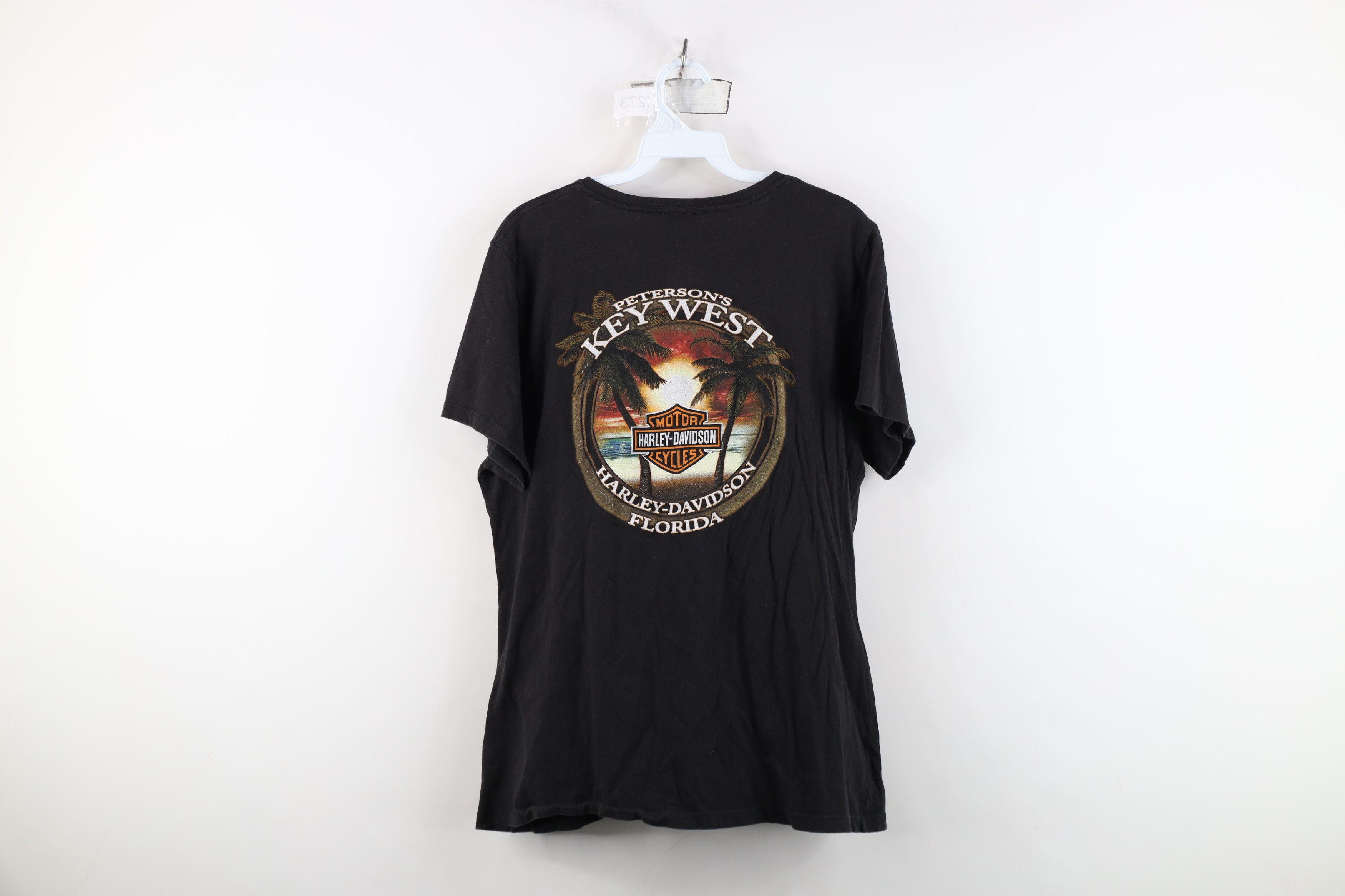 Harley Davidson Vintage Y2K Harley Davidson Spell Key West Florida T-Shirt Size XXL / US 16-18 / IT 52-54 - 14 Thumbnail