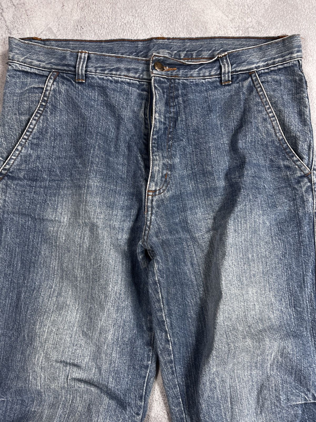 Vintage Vintage 90s 3/4 denim shorts jorts faded rap style size M Size US 32 / EU 48 - 2 Thumbnail