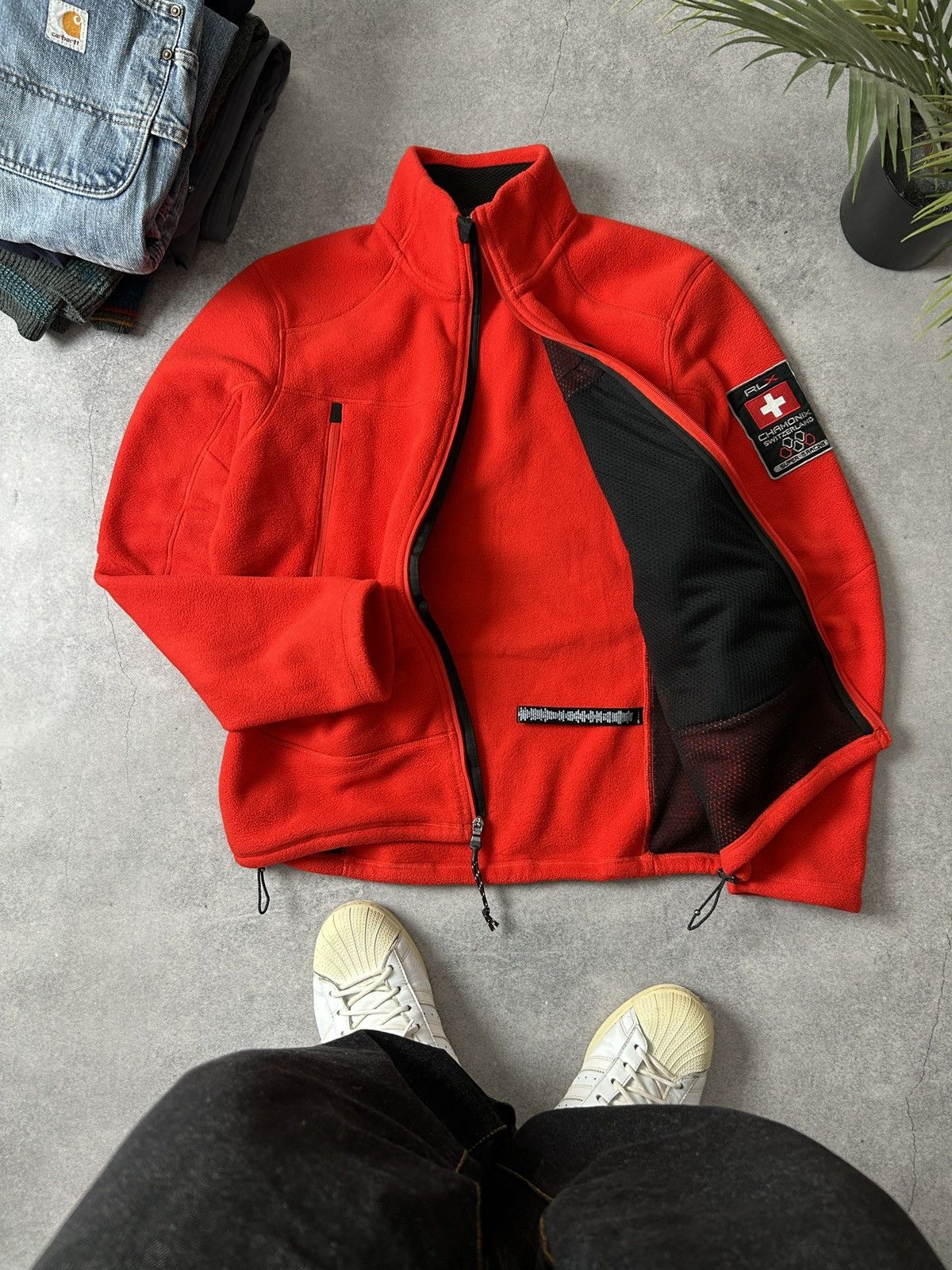 Polo Ralph Lauren RlX Chamonix Switzerland 🇨🇭fleece zip-sweatshirt Size US M / EU 48-50 / 2 - 2 Thumbnail