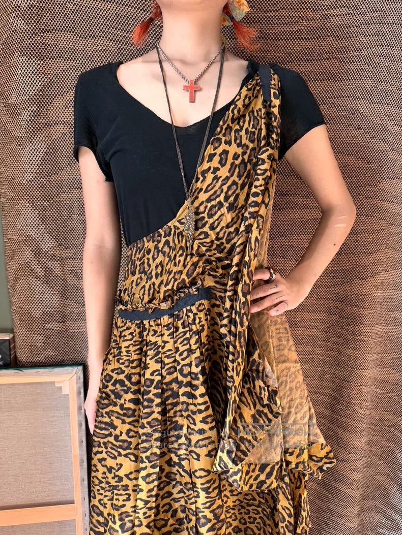 Junya Watanabe Junya Watanabe Leopard-print deformed apron skirt Size XS / US 0-2 / IT 36-38 - 6 Thumbnail