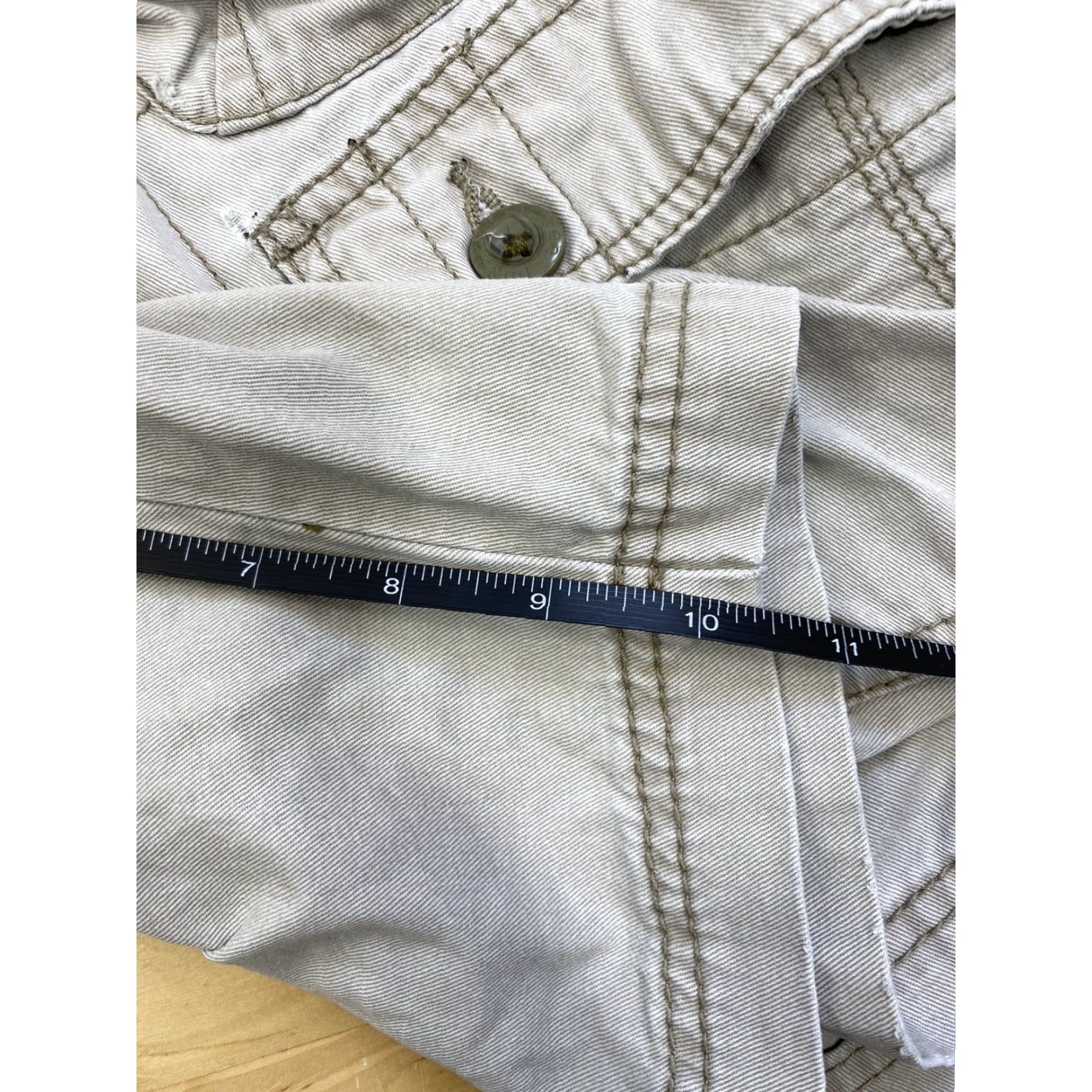 Lee Lee Cargo Shorts Beige 34 Men Regular Cotton Pockets Outdoor Casual Waist 34/34 Mens Size US 34 / EU 50 - 6 Thumbnail