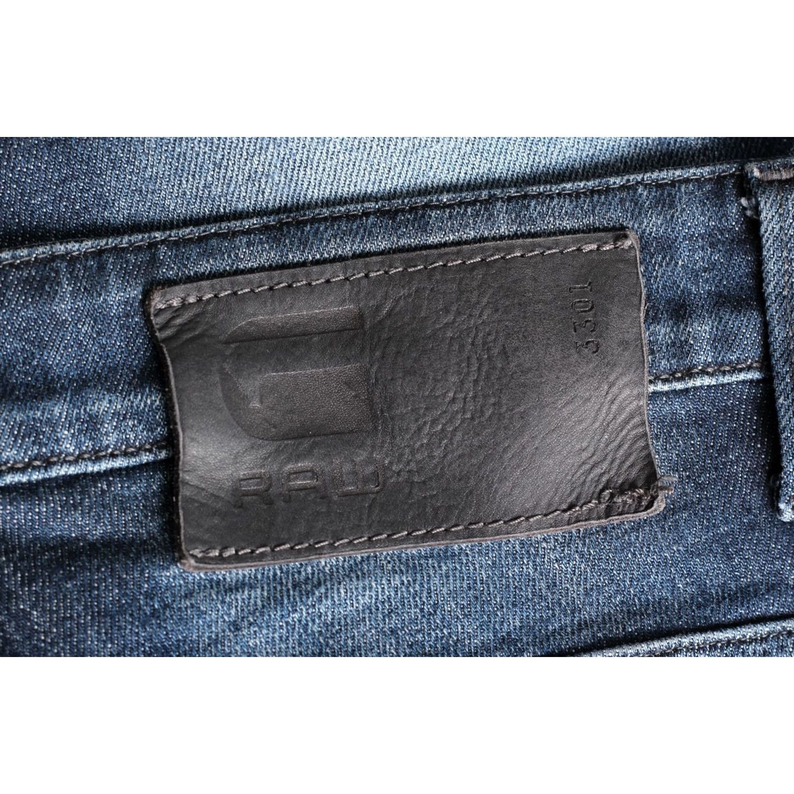 G-Star G-Star 3301 SUPER SLIM Stretch Jeans Men 32W 32L Blue Regular Denim Slim Jeans Mens Size US 32 / EU 48 - 3 Thumbnail