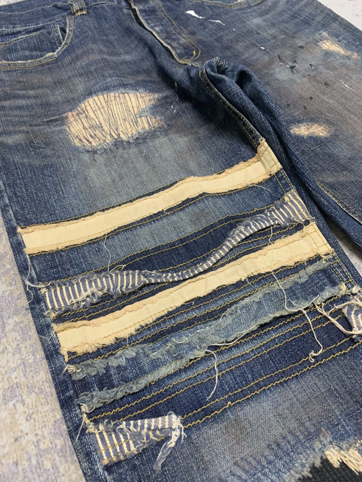 Hysteric Glamour Japanese Brand Eight Patchwork Kapital Style Denim Size US 33 - 6 Thumbnail