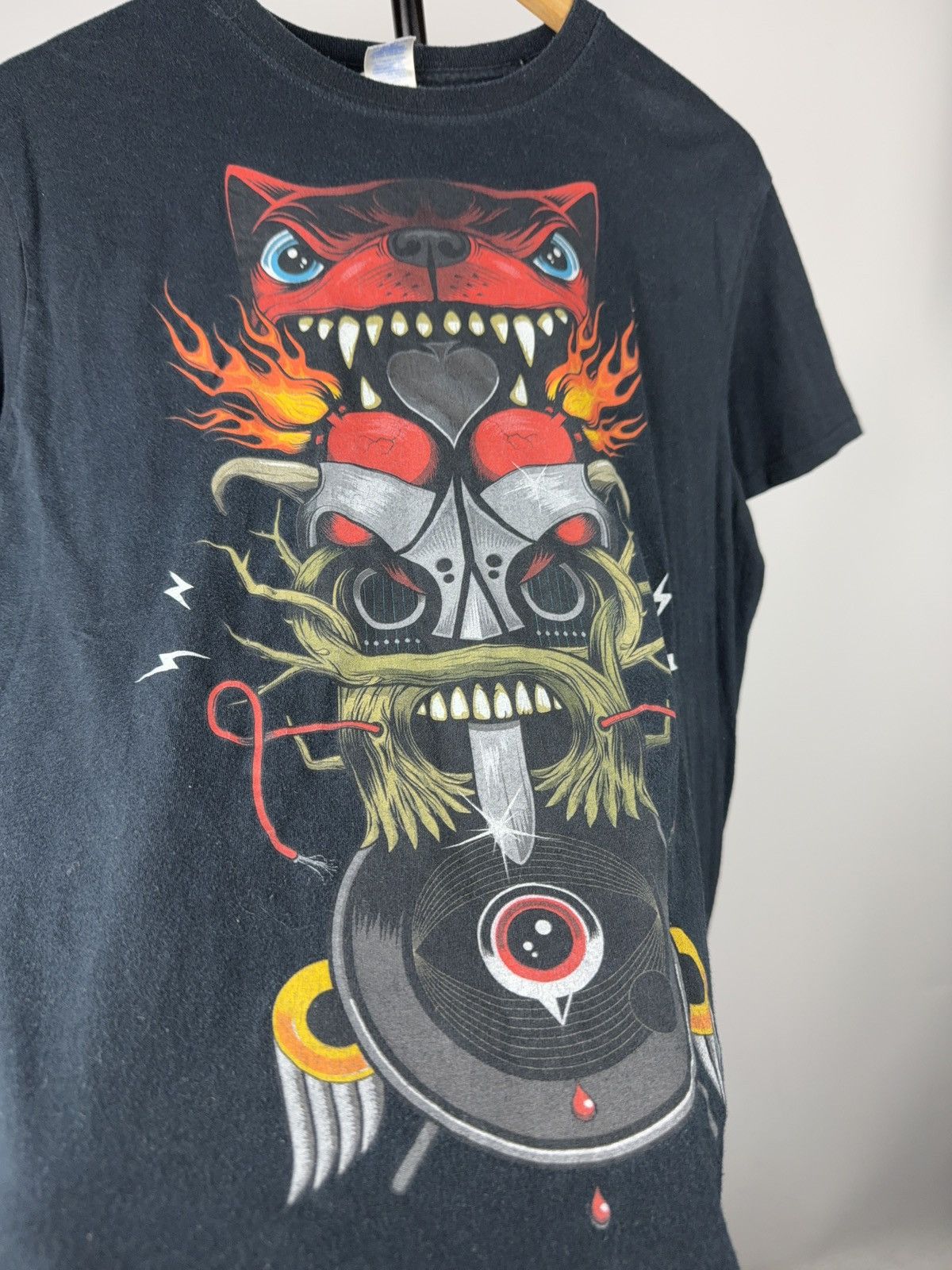 Band Tees 00s Download Festival Dog Skull Lineup Graphic T-Shirt Size US M / EU 48-50 / 2 - 4 Thumbnail
