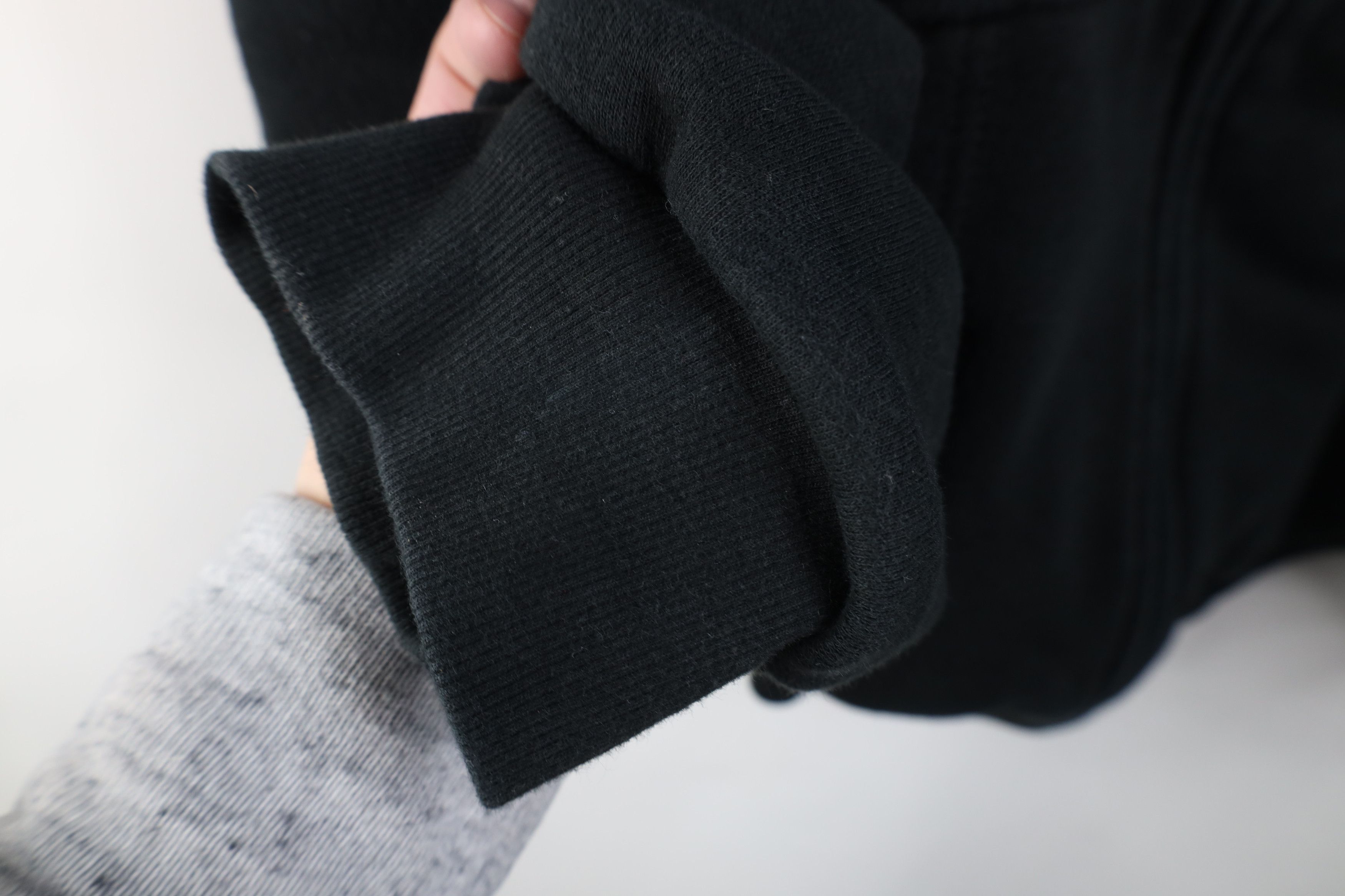 Vintage Vintage 90s Streetwear Thermal Waffle Lined Hoodie Black Size US XXL / EU 58 / 5 - 8 Thumbnail