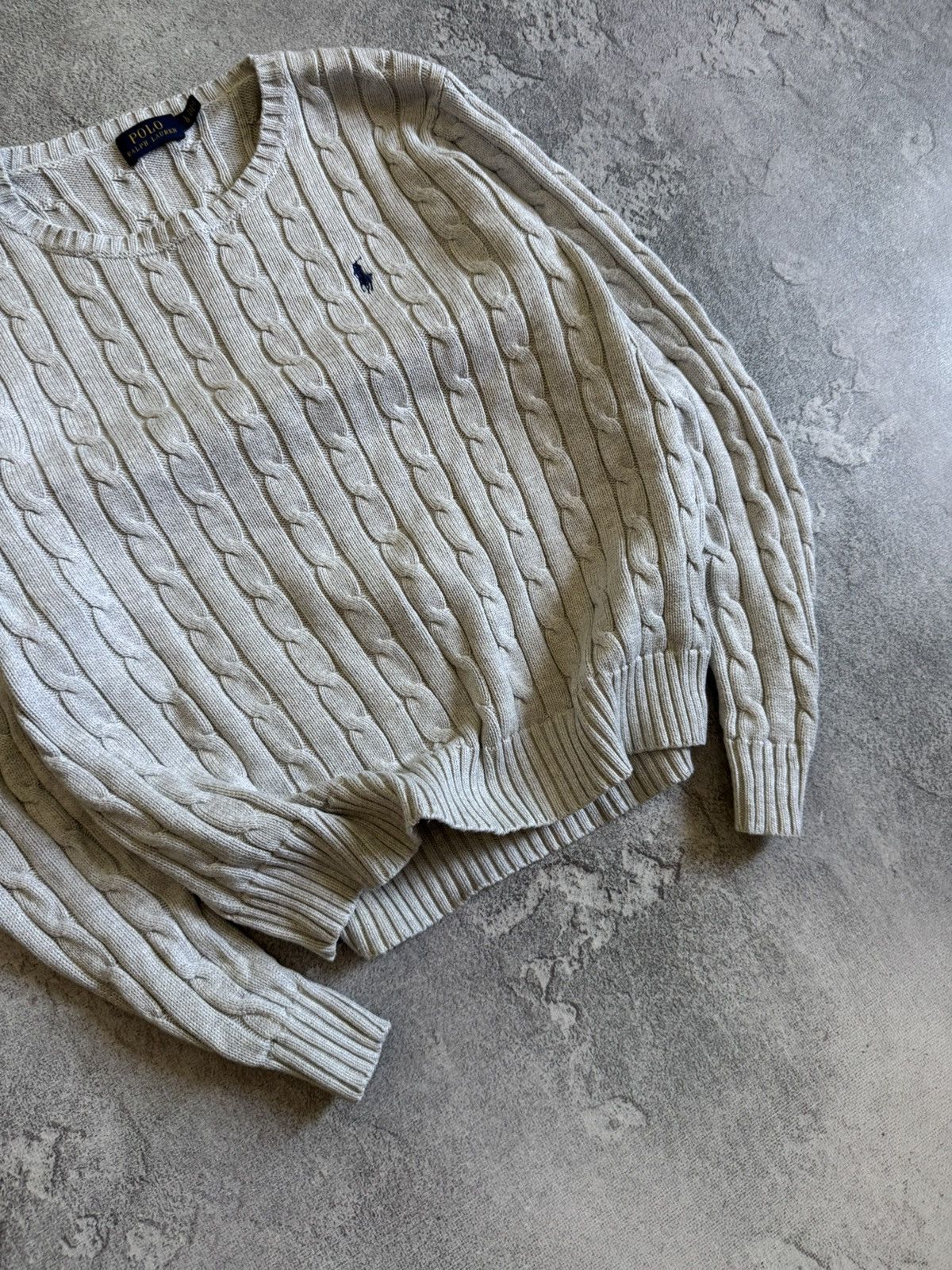 Polo Ralph Lauren Polo Ralph Lauren L/size cable knitwear sweater jumper retro Size L / US 10 / IT 46 - 3 Thumbnail