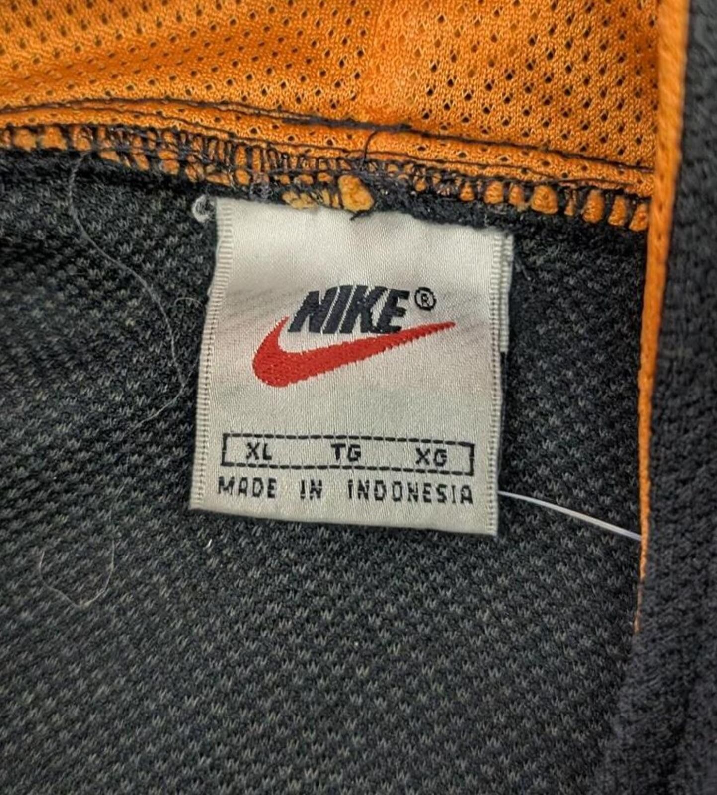 Nike Vintage 90s Nike Basketball Black and Orange Half Zip Hoodie Size US XXL / EU 58 / 5 - 4 Thumbnail