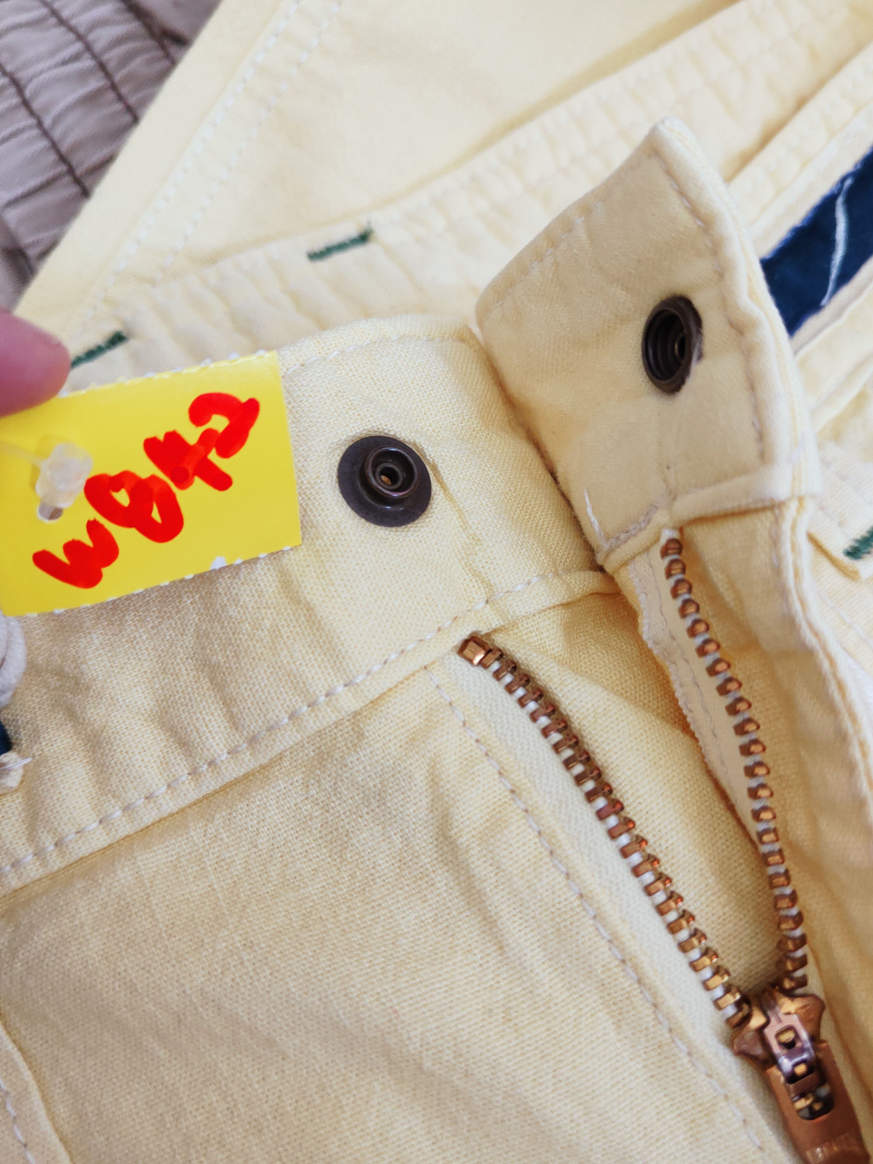 Edwin Edwin dungaree japan Yellow cargo Casual Pants #W842 Size US 29 - 14 Thumbnail