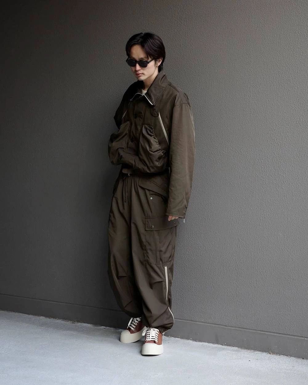 Dries Van Noten DRIES VAN NOTEN 24SS KHAKI ZIP TRACK PANTS M Size US 32 / EU 48 - 9 Thumbnail