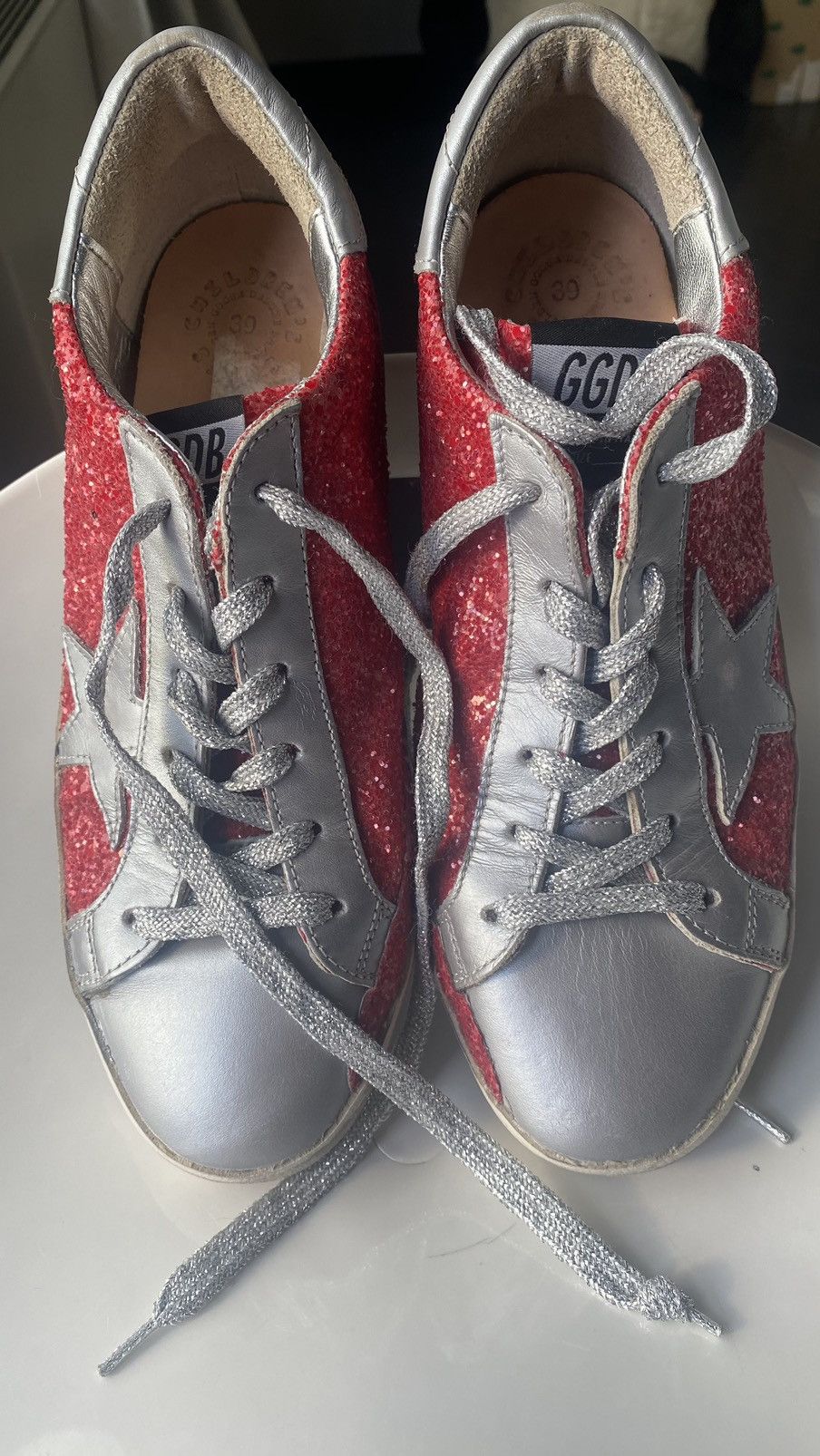 Golden Goose Golden goose super star glitter Size US 9 / IT 39 - 1 Thumbnail
