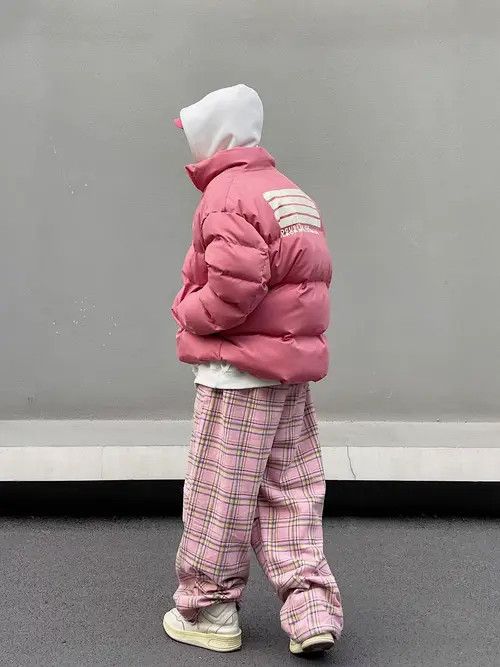 Japanese Brand Kirari x Asano Pink High Street Vintage Loose Casual Pants Size US 32 / EU 48 - 4 Thumbnail