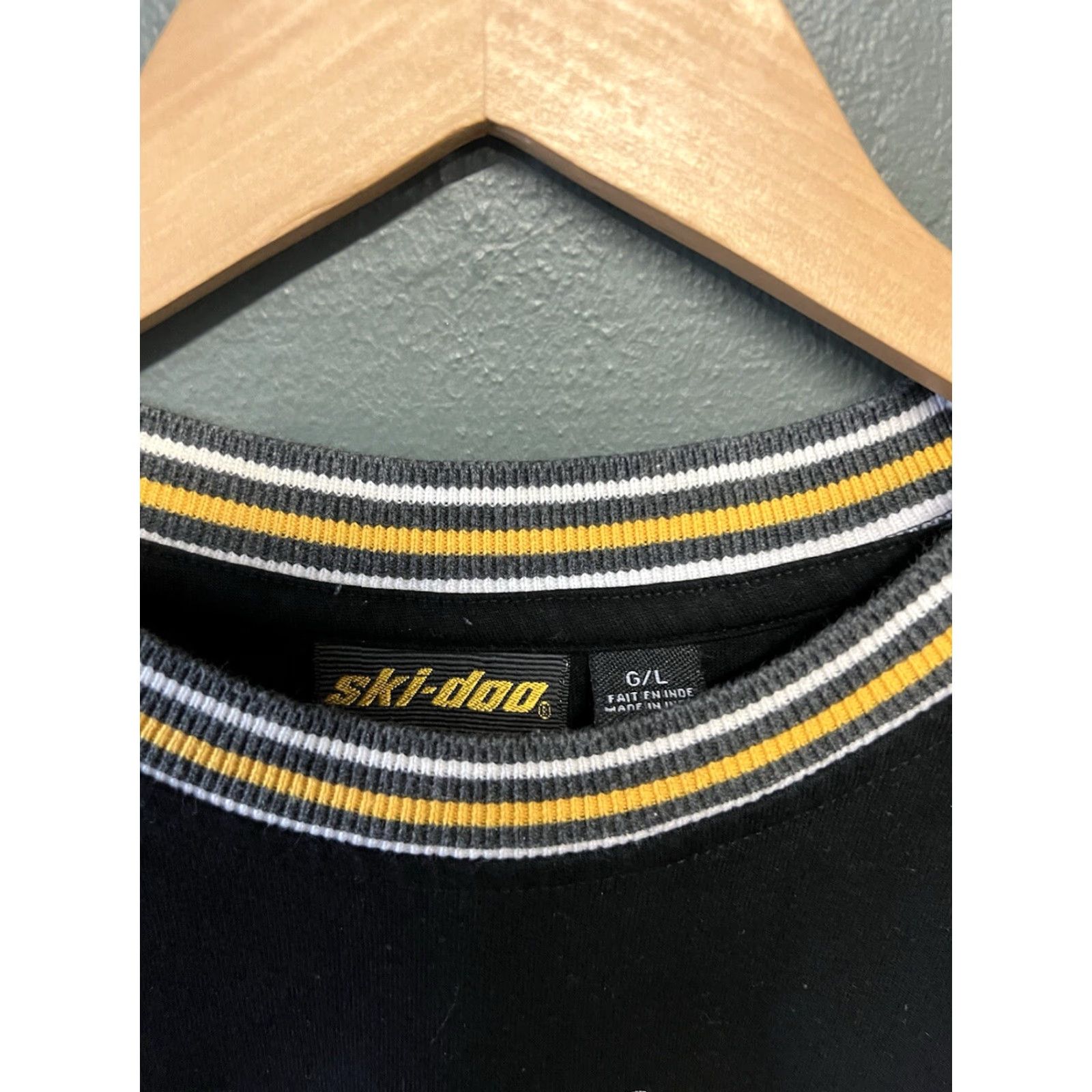 Vintage VTG Ski-doo Mens Black Long Sleeve Shirt Size L Ski Snow Team Racing Long Sleeve Shirt Mens L Black VTG Ski-doo Size US L / EU 52-54 / 3 - 3 Thumbnail