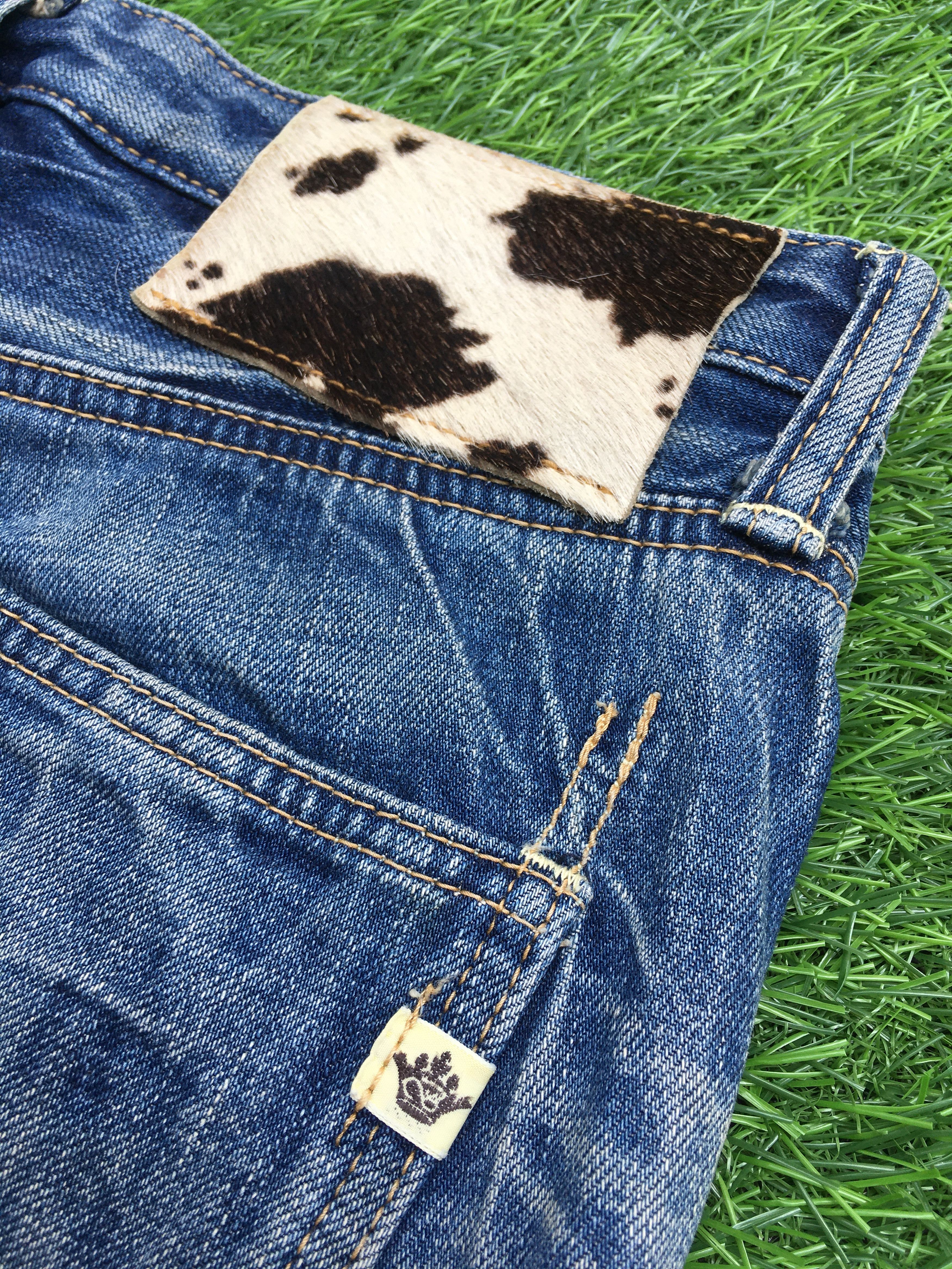 Japanese Brand Low Rise Distressed Bootcut Jeans #D1356 Size US 28 / EU 44 - 12 Thumbnail