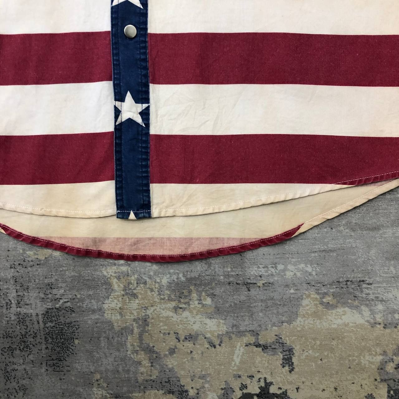 Vintage × Wrangler T304 VTG WRANGLER AMERICAN FLAG WESTERN SHIRTS Size US XXL / EU 58 / 5 - 9 Thumbnail