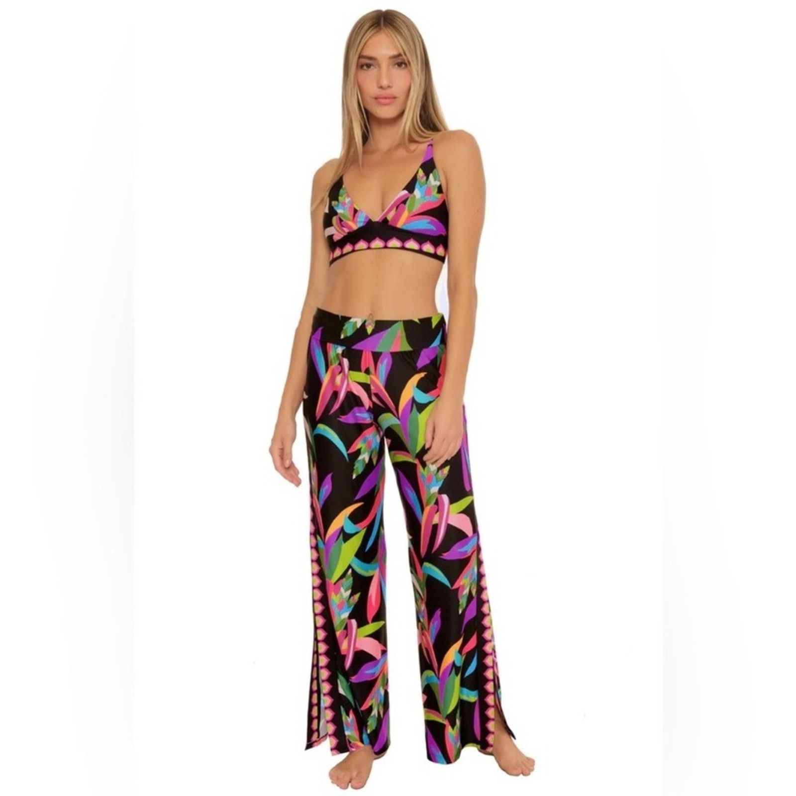 Trina Turk 🎉LAST PIECE🎉TRINA TURK Birds‎ Of Paradise Cover-Up Pants Size L / US 10 / IT 46 - 5 Thumbnail