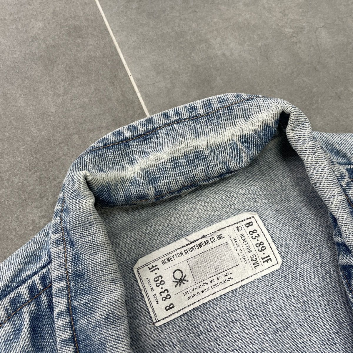 Benetton × Vintage Vintage Benetton Denim Vest Size 52 Size US L / EU 52-54 / 3 - 7 Thumbnail
