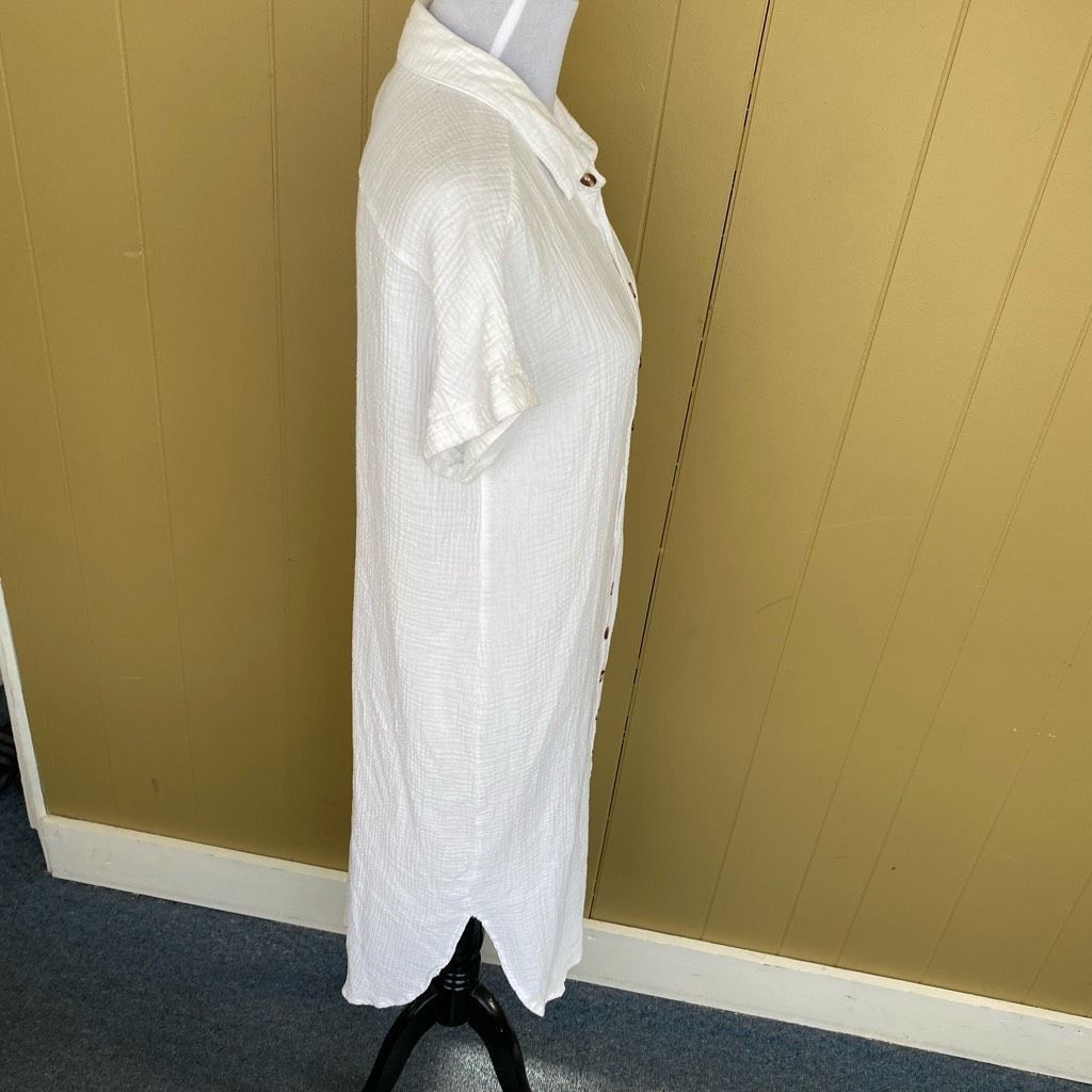 Other Women’s button down short sleeve maxi collar dress or swim c Size S / US 4 / IT 40 - 5 Thumbnail
