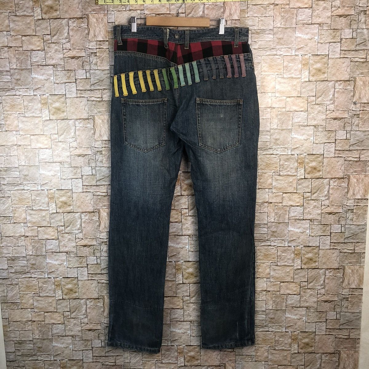 Designer × Japanese Brand Urban Vanue double waist Blue Denim Pants #A117 Size US 32 / EU 48 - 14 Thumbnail