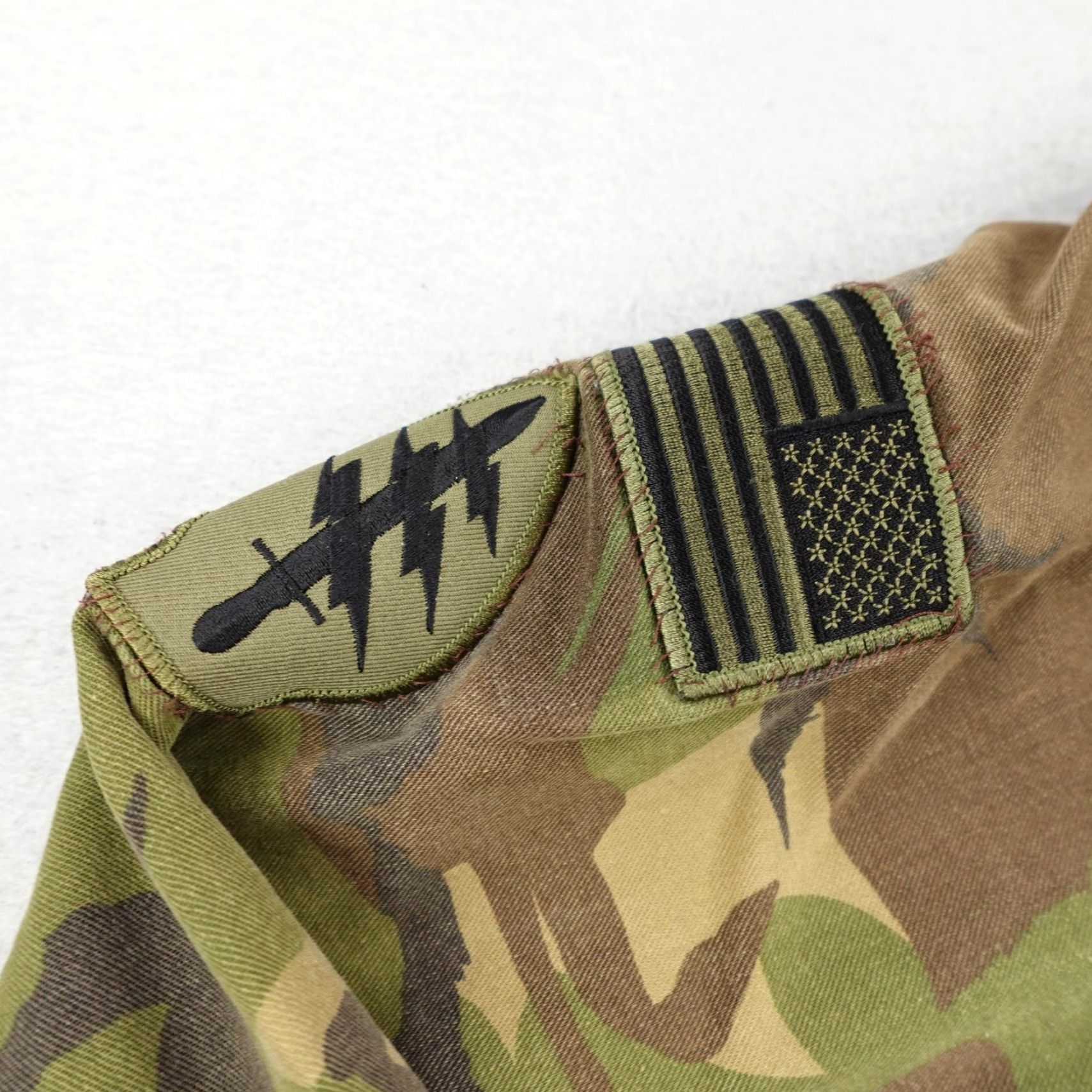 Vintage VINTAGE SEYNTEX Dutch Military Jacket Mens XL Camouflage Coat Snap Up Size US XL / EU 56 / 4 - 5 Thumbnail
