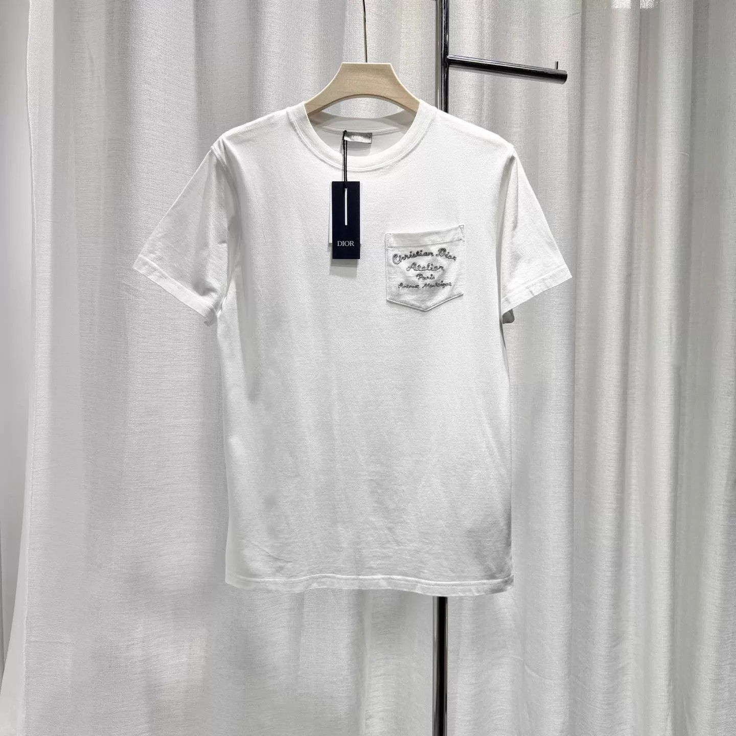 Dior DIOR White Embroidered Logo T-Shirt S 99 New Size US S / EU 44-46 / 1 - 1 Thumbnail