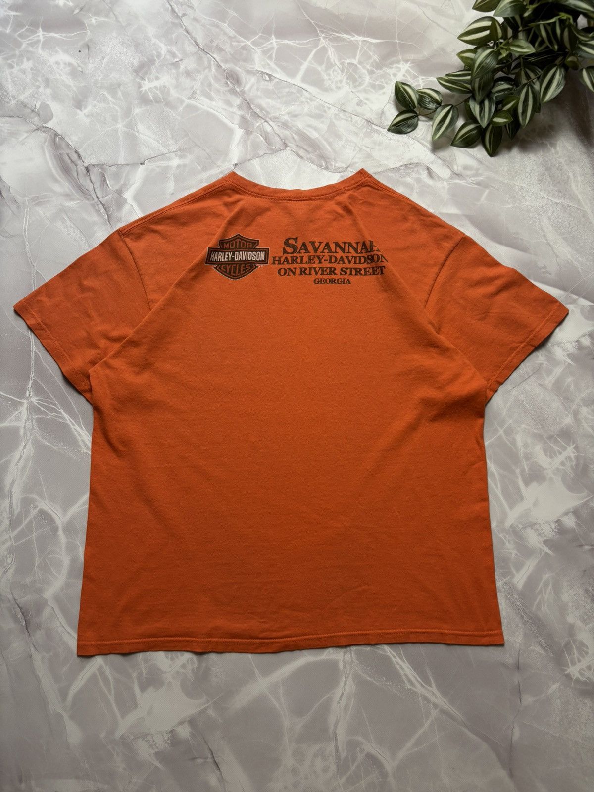 Harley Davidson × Vintage Harley Davidson Vintage Tee Motorcycle Skull Wings Mens XL Size US XL / EU 56 / 4 - 6 Thumbnail
