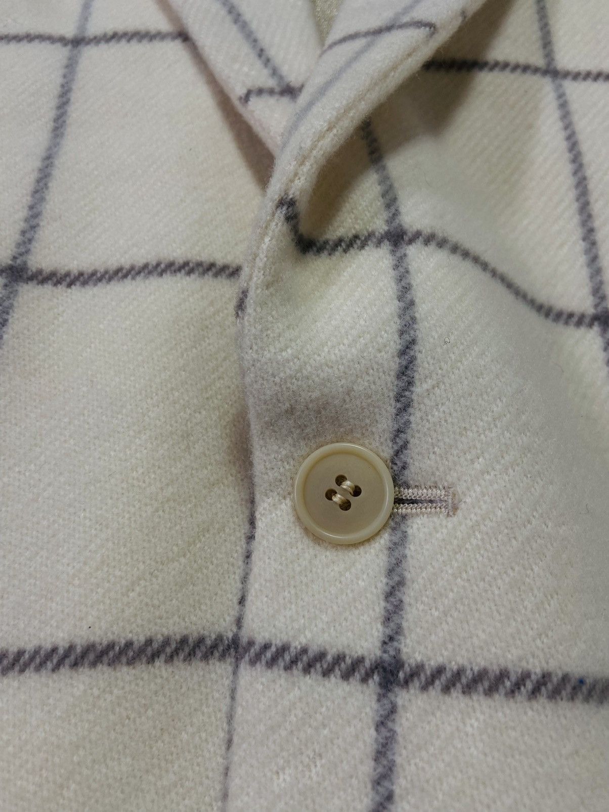 Christian Dior Monsieur Plaid Tartan Wool Blazer (Beige)