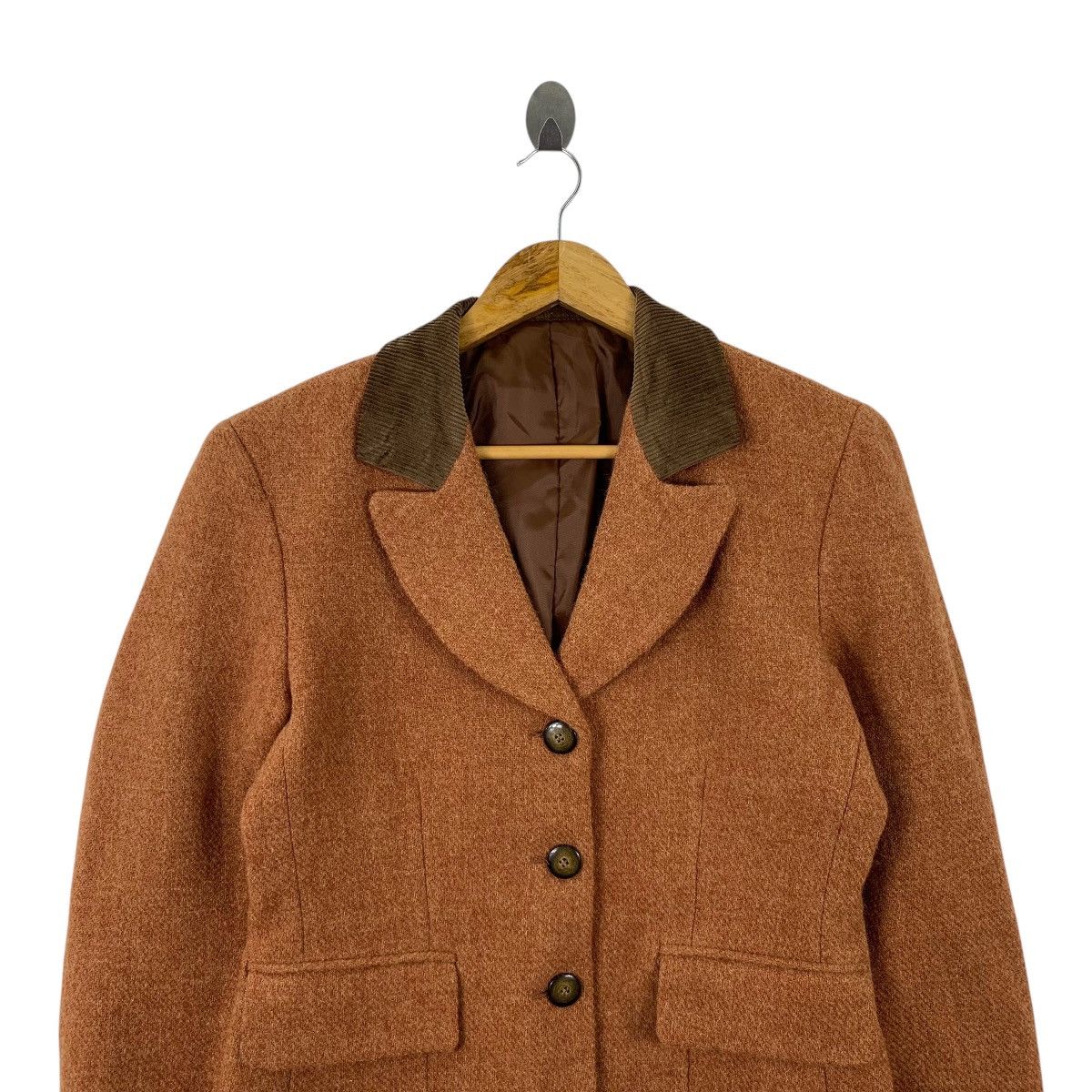 Harris Tweed × Vintage Vintage East Boy HARRIS TWEED Hand Woven Blazer Coat Jacket Size S / US 4 / IT 40 - 4 Thumbnail