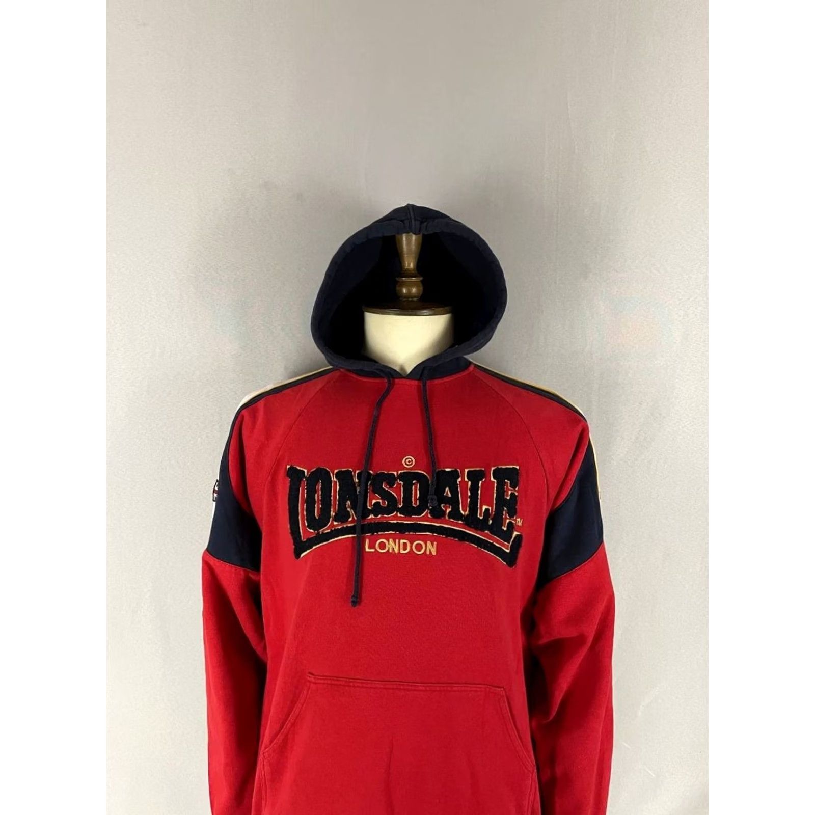 Lonsdale Lonsdale Hoodie Mens Size L Red Cotton Long Sleeve Drawstring Pocket Size US L / EU 52-54 / 3 - 4 Thumbnail