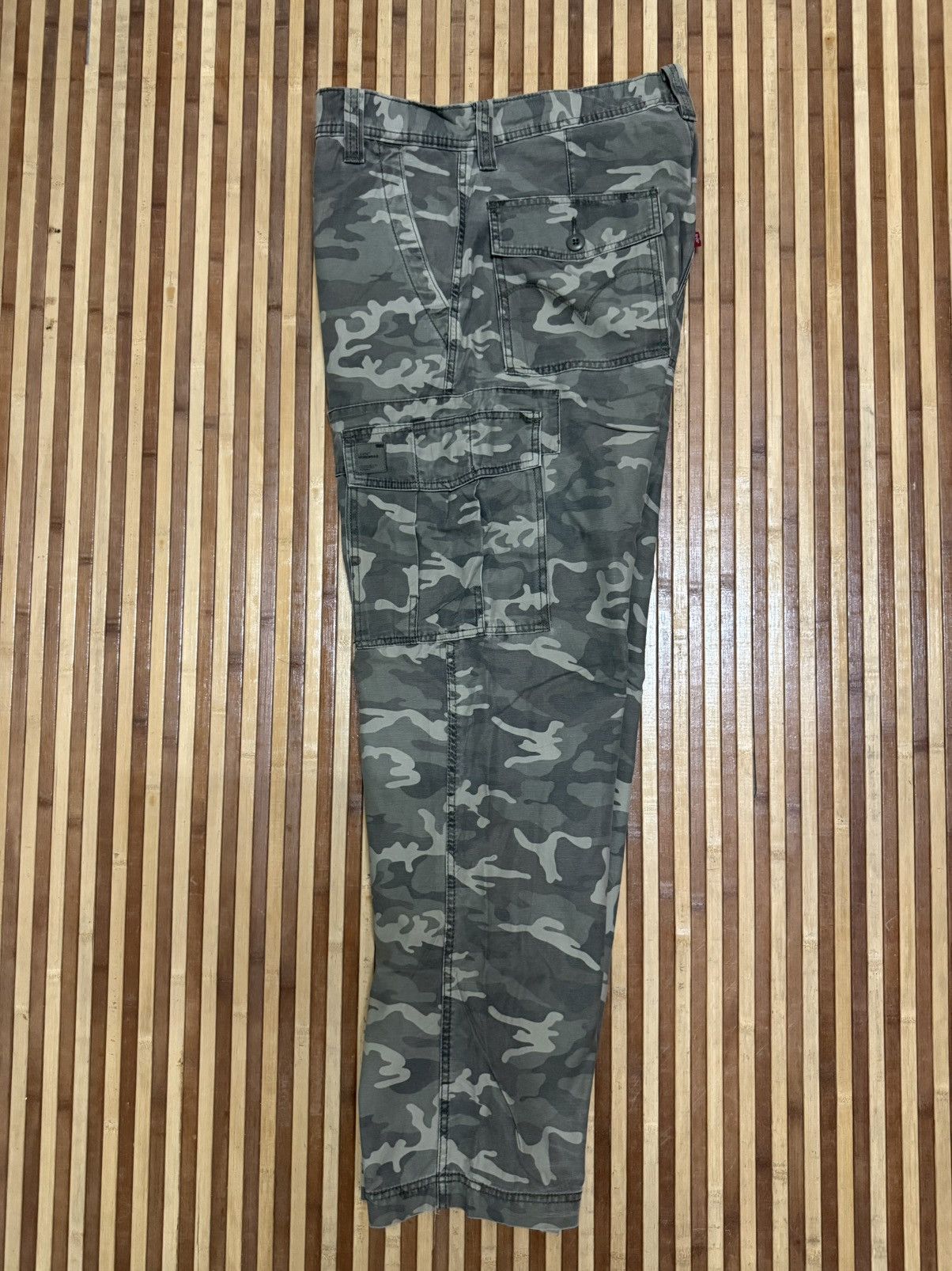 Levi's Levis Camouflage Cargo Pants / Multipocket / Streetwear Size US 36 / EU 52 - 9 Thumbnail