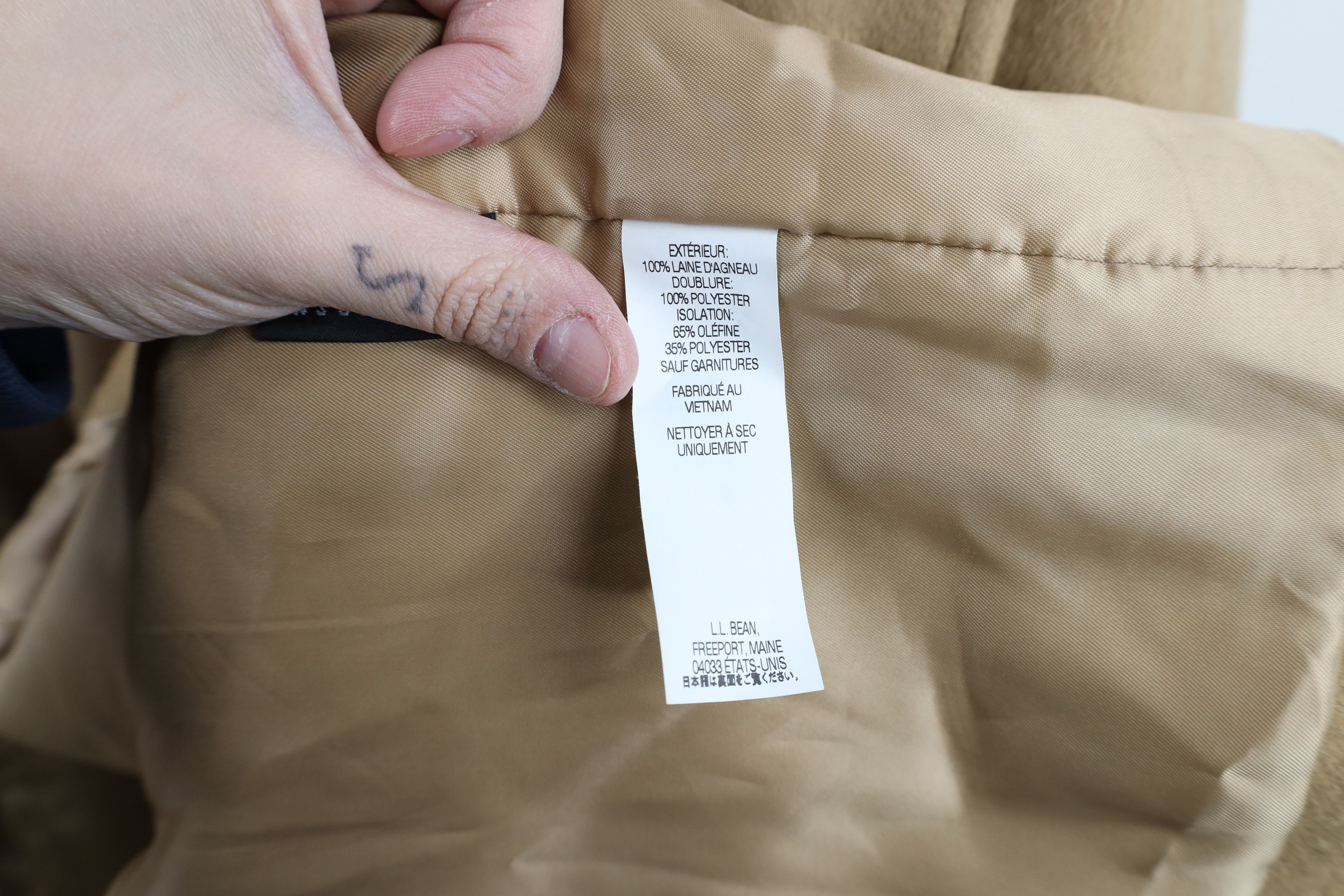 L.L. Bean × Vintage Vintage LL Bean Lambswool Full Length Overcoat Jacket Size XXL / US 16-18 / IT 52-54 - 12 Thumbnail