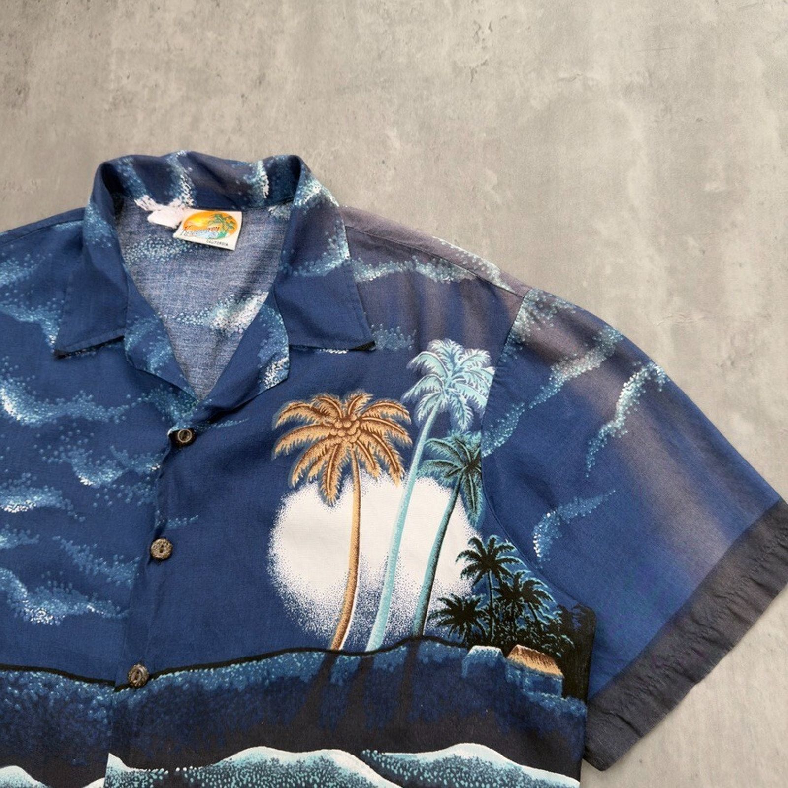 Kennington Ltd. × Vintage Vintage Tropical Faded Hawaiian Collared Button Down Shirt Size US L / EU 52-54 / 3 - 5 Thumbnail