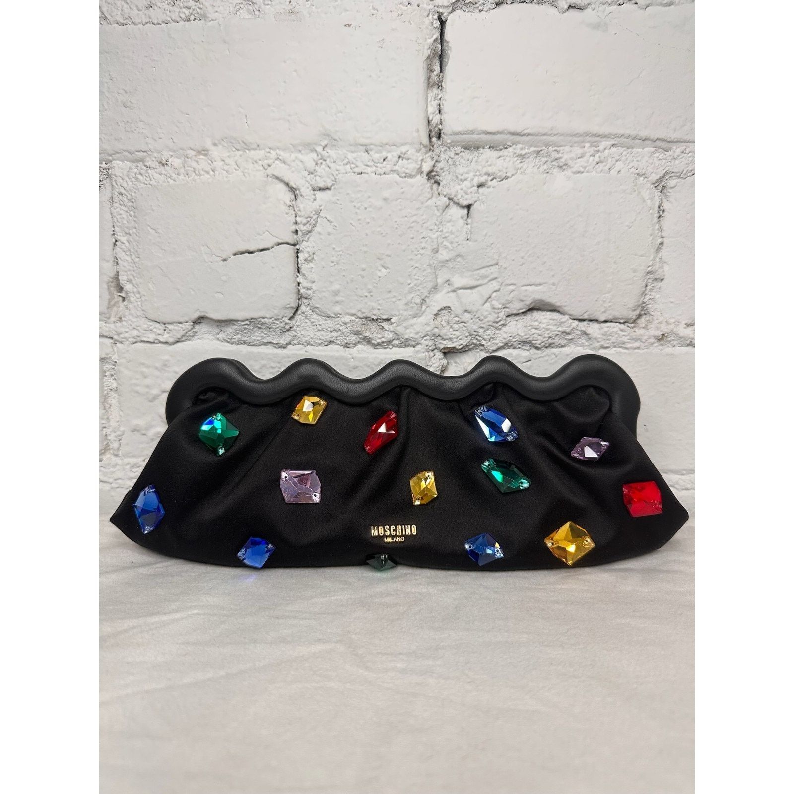 Moschino AW23 MOSCHINO Couture Long Clutch Shoulder Bag Multiple Gems Size ONE SIZE - 3 Thumbnail