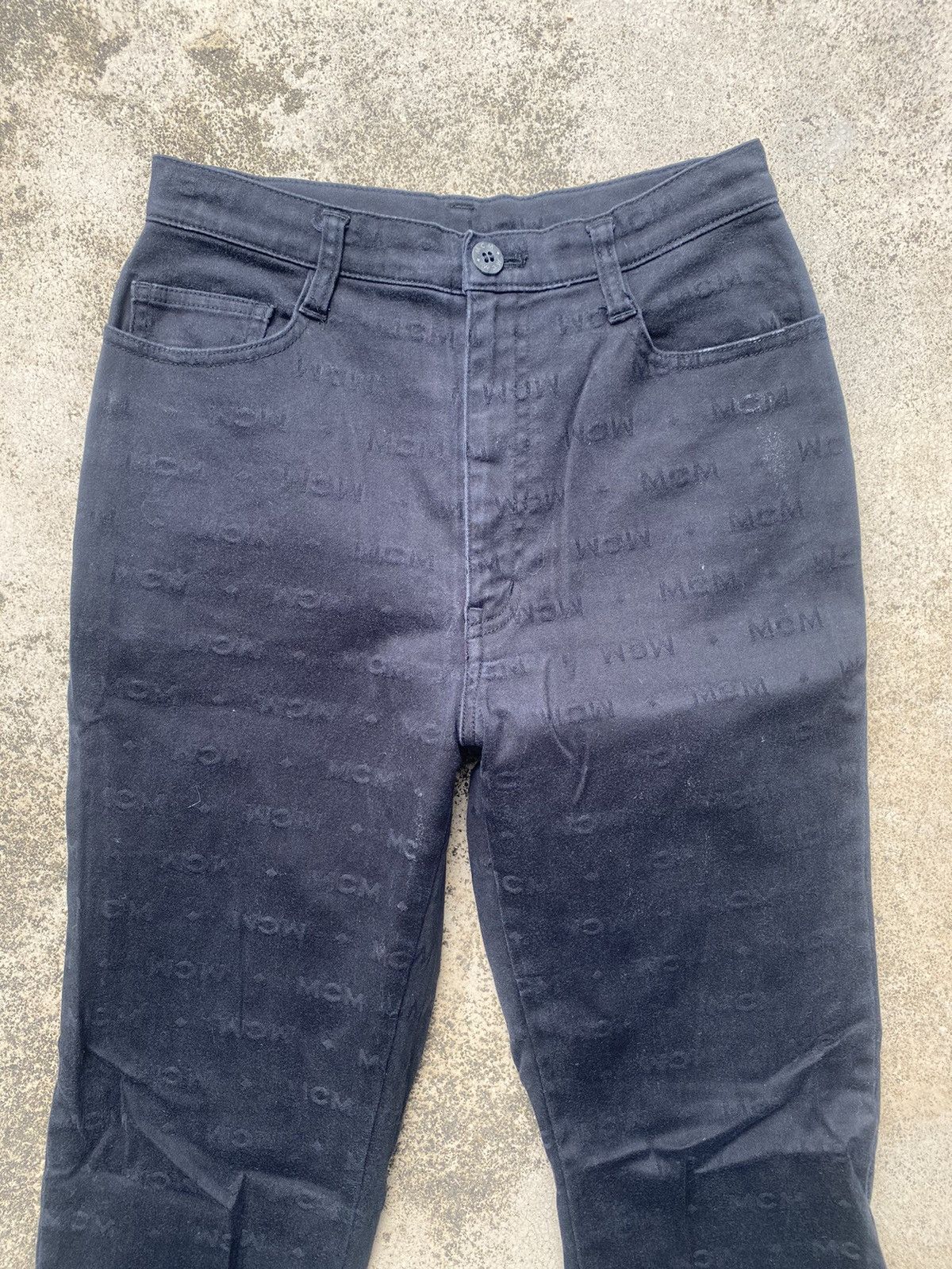 Designer × If Six Was Nine × MCM MCM Monogram Flare Stretchable Casual Pants Size US 26 / EU 42 - 3 Thumbnail