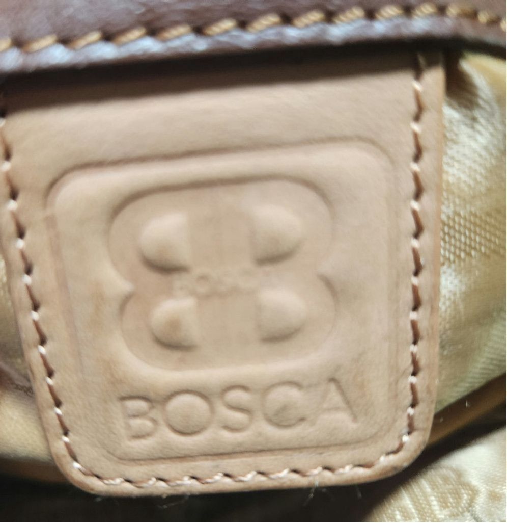 Bosca Bosca Leather Handbag Black and Brown Purse Bag Size ONE SIZE - 10 Thumbnail