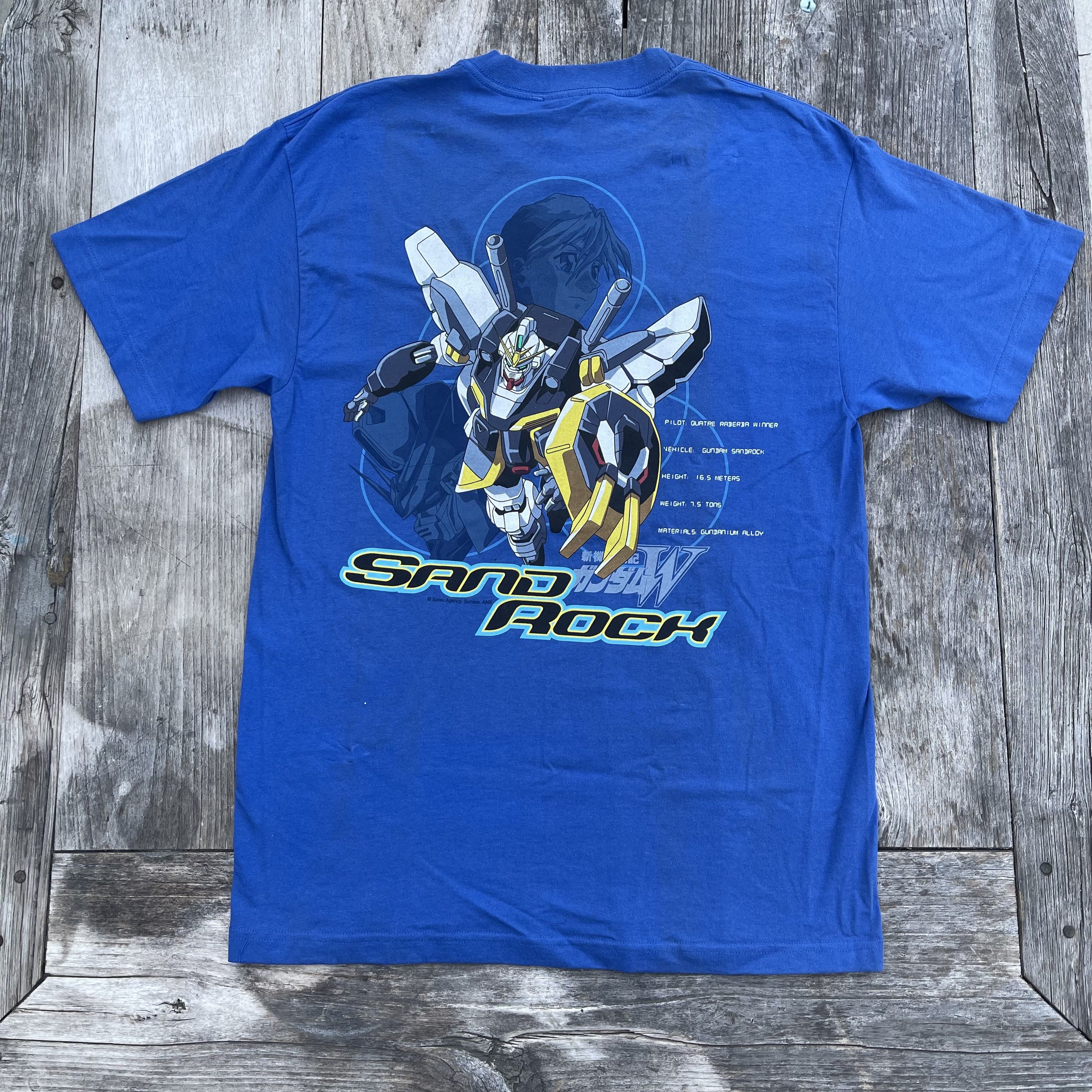 Vintage Vintage 1995 Mobile Suit Gundam Wing Sandrock Anime T-shirt Size US L / EU 52-54 / 3 - 1 Thumbnail