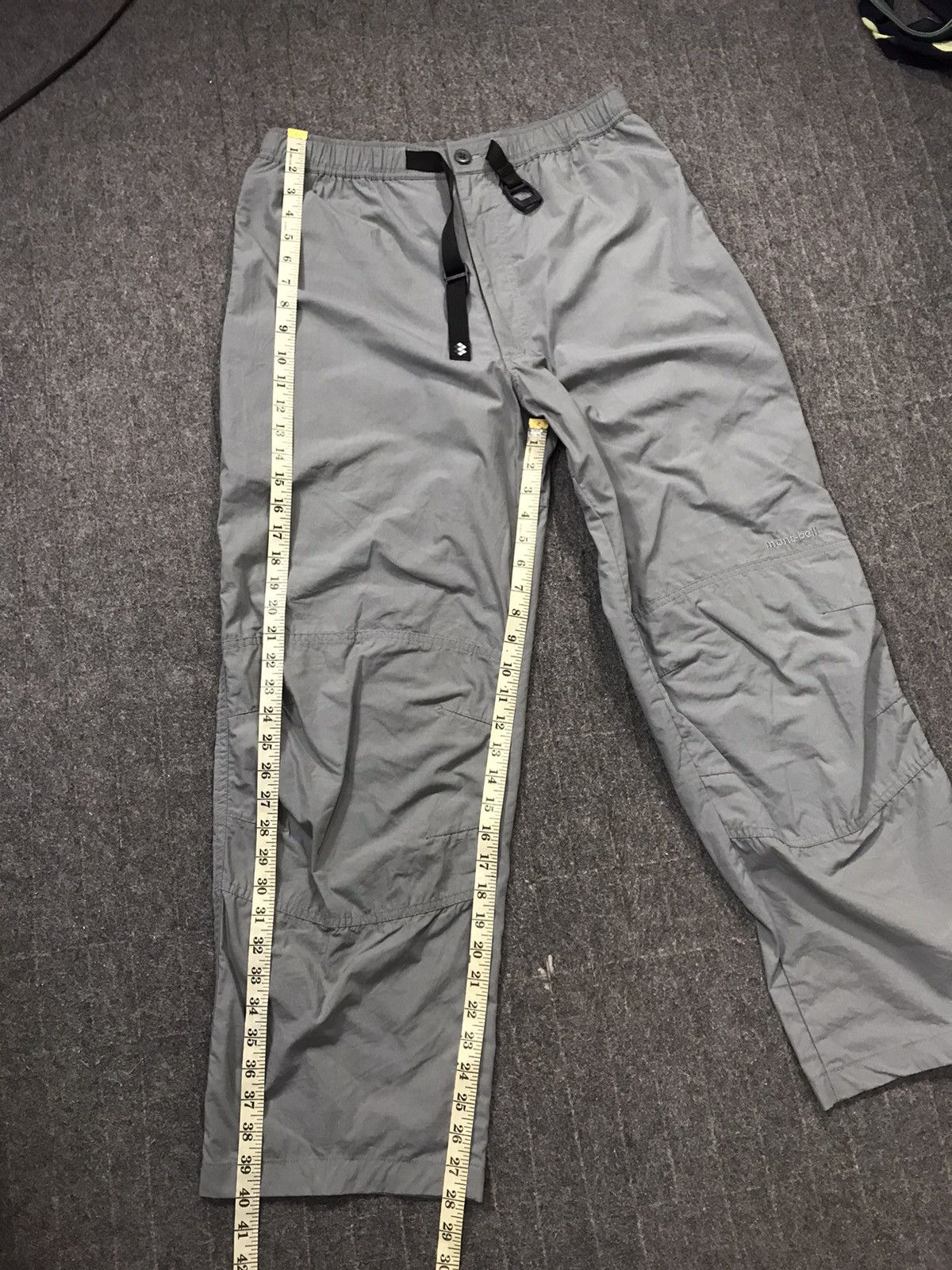 Montbell Mont Bell Outdoor Grey Thin Slack Pant Trouser Double Knee Size US 31 - 11 Thumbnail