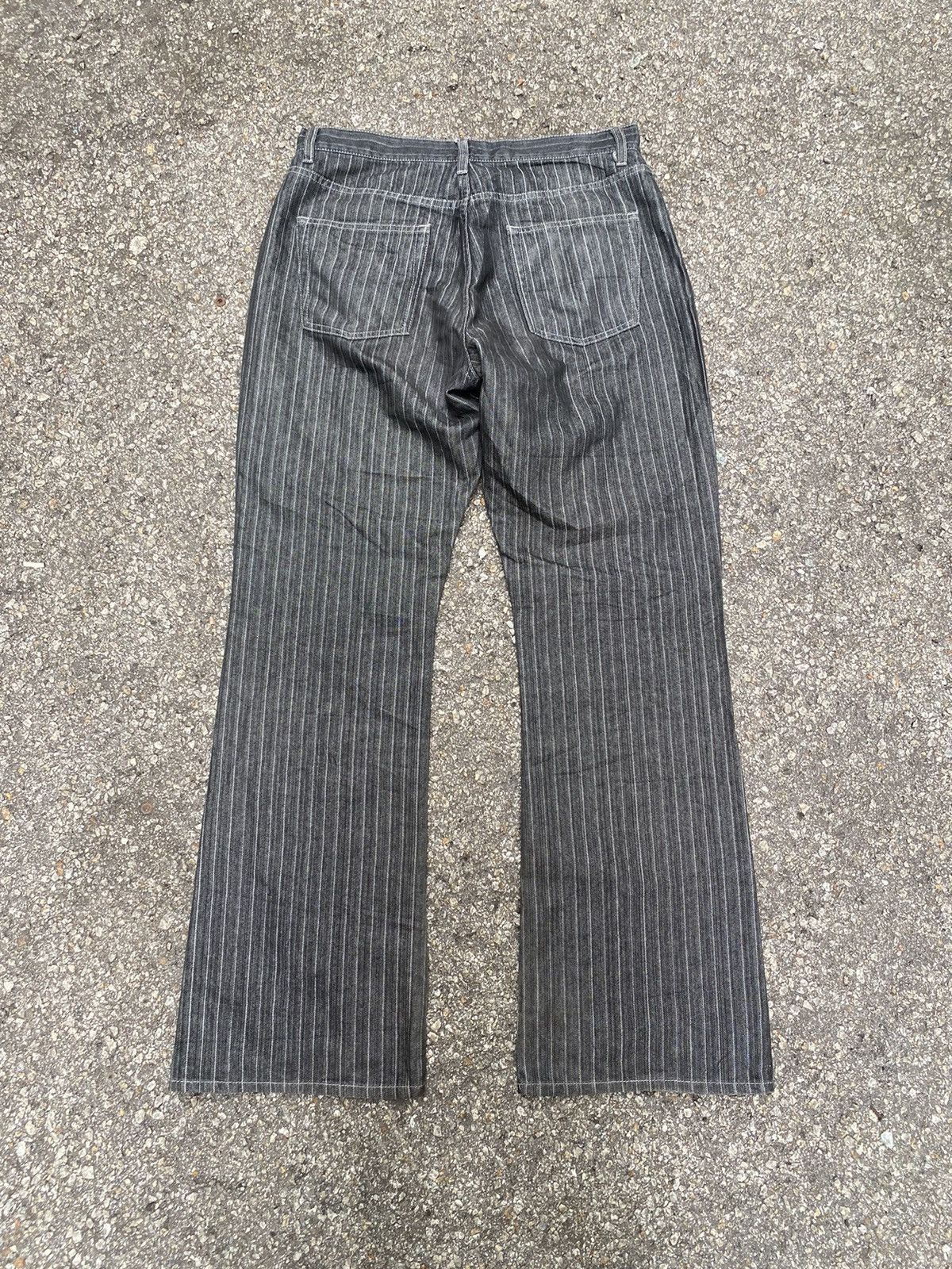 Japanese Brand Flare Jeans B.C Factory Striped Denim Boot Cut Bottom Bell Size US 30 / EU 46 - 9 Thumbnail