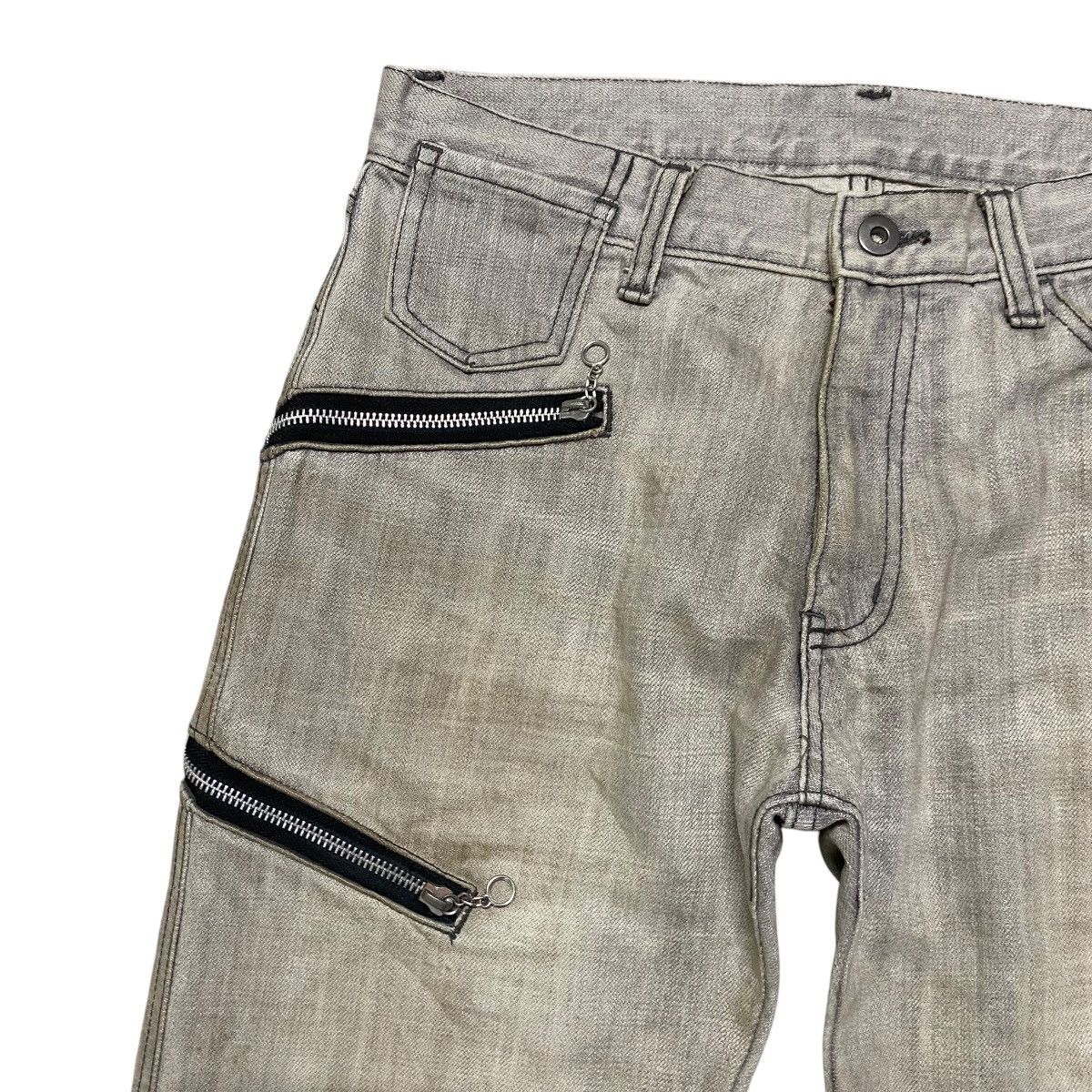 Le Grande Bleu (L.G.B.) Japanese RUPERT EDGE Mudwash Denim Flare Jeans Zipper Pocket Size US 31 - 4 Thumbnail